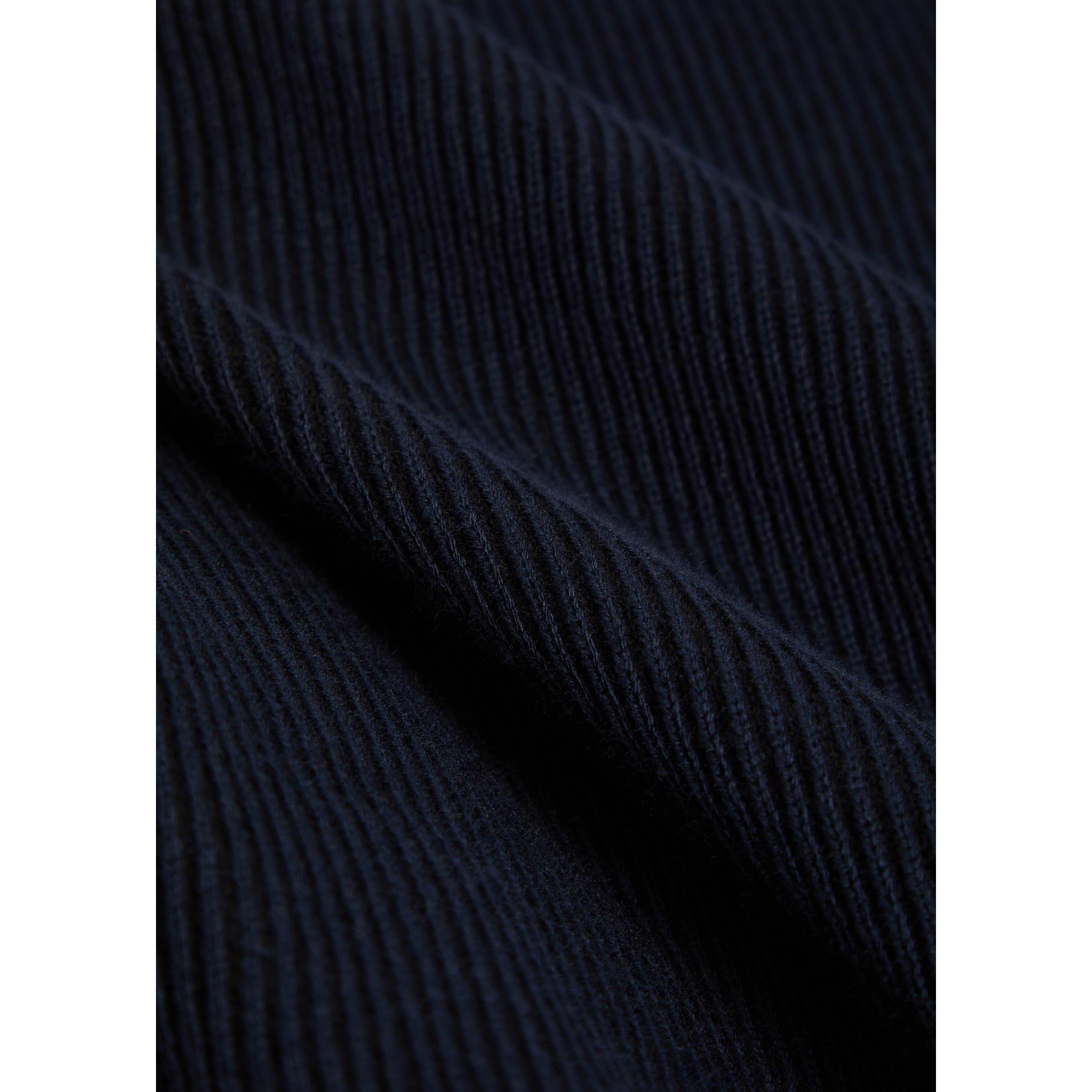 NAVY - Sunspel - SUNSPEL RIB SS POLO - 4