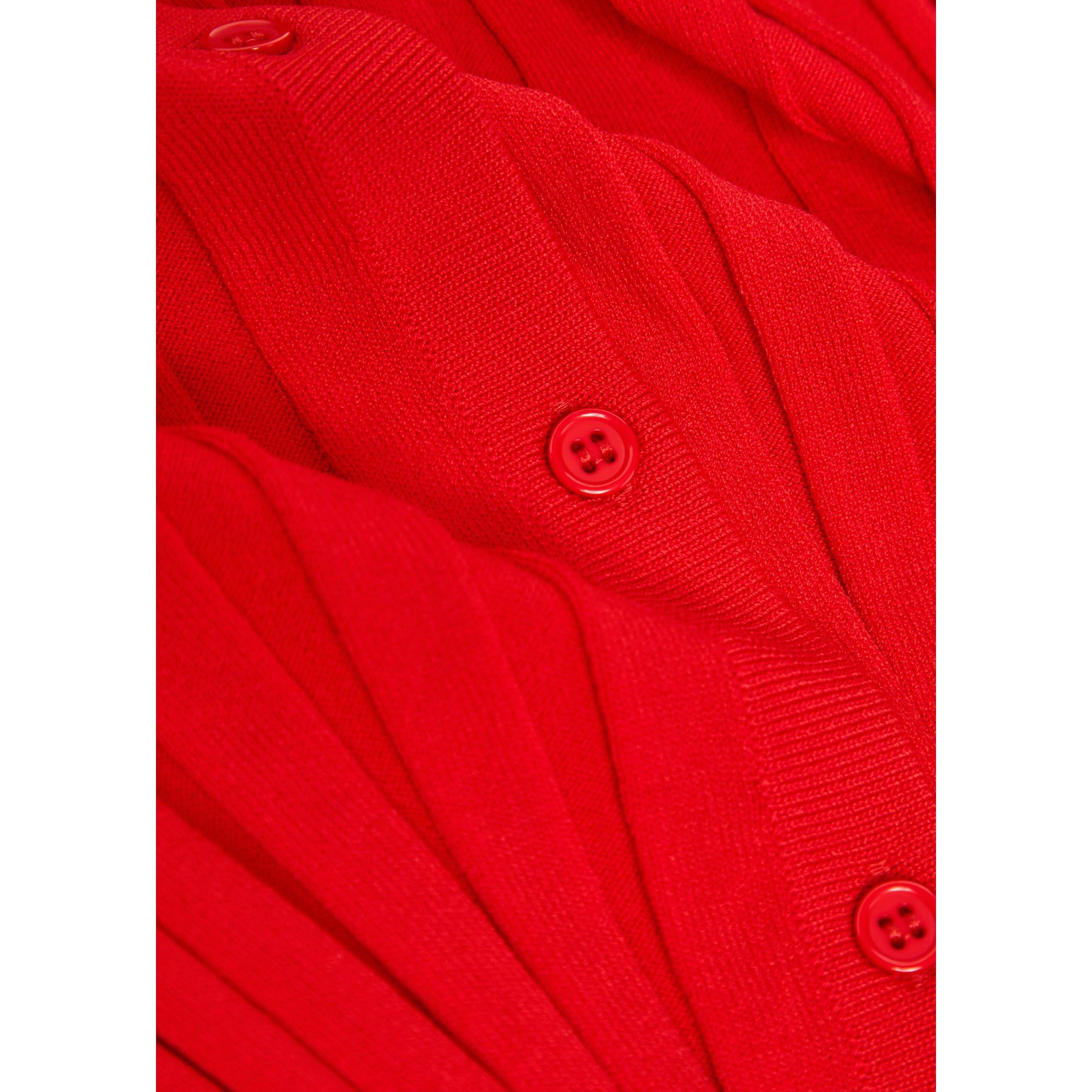 RED - Staud - Women's Ezra Slim-Fit Cardigan - 4