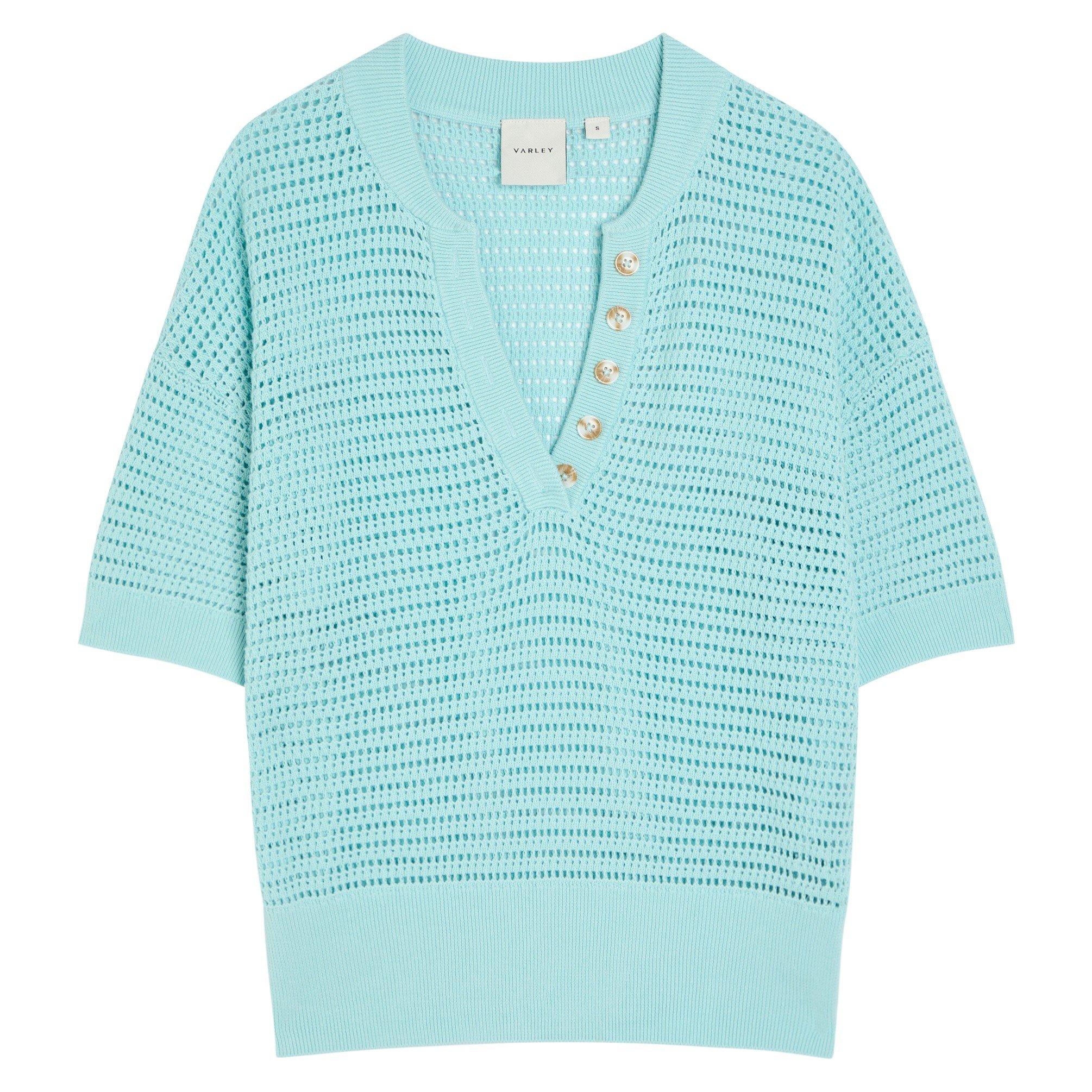 LIGHT BLUE - Varley - CALLIE KNIT TOP