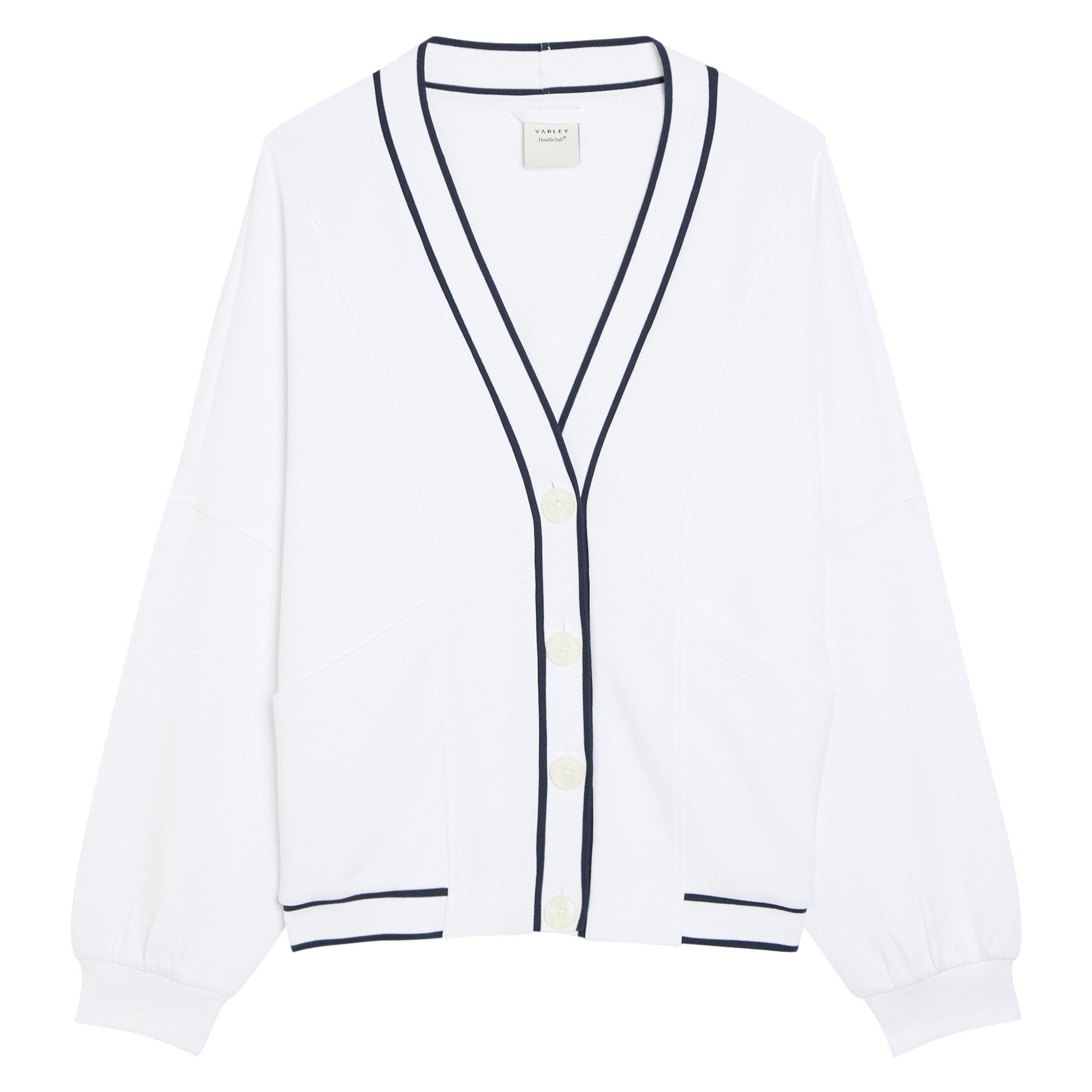 WHITE - Varley - DECKER OFF COURT CARDIGAN