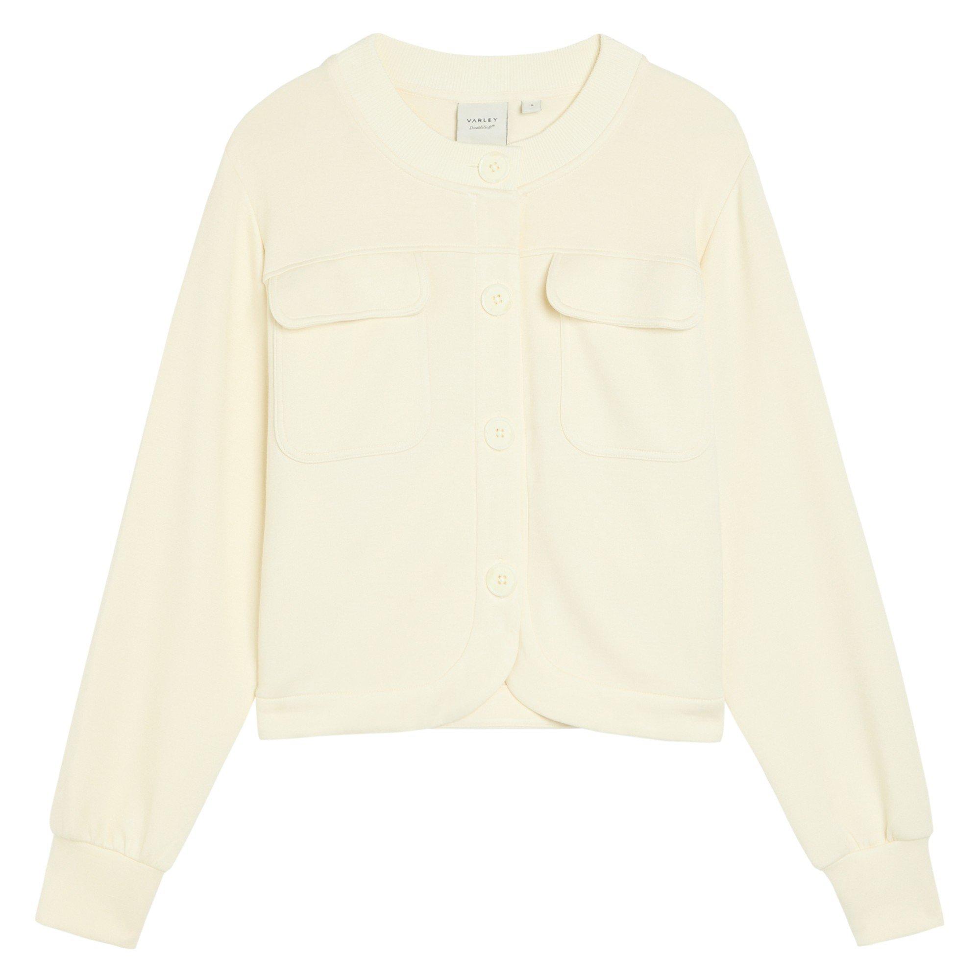 CREAM - Varley - HARTWELL BUTTON THROUGH SWEAT