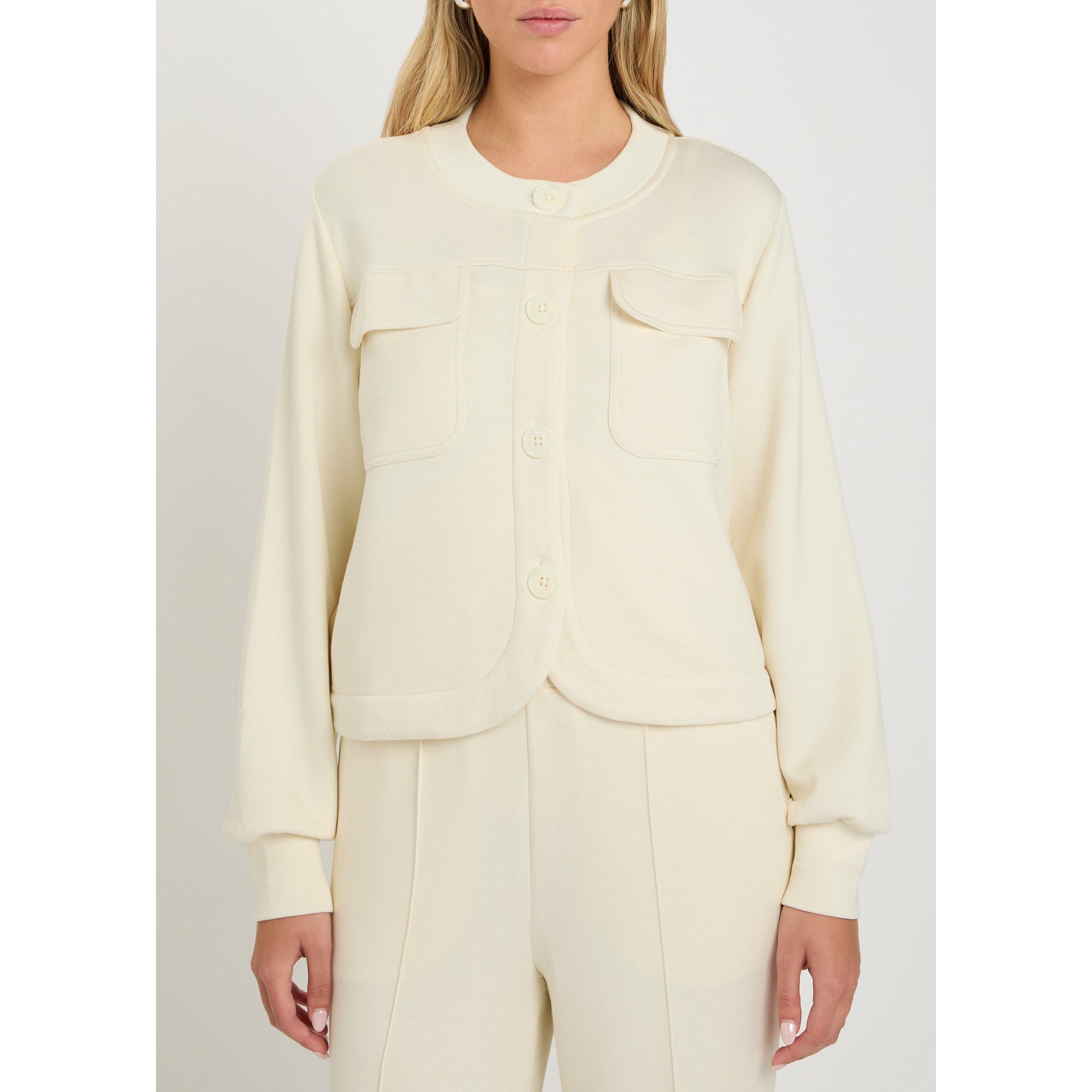 CREAM - Varley - HARTWELL BUTTON THROUGH SWEAT - 2