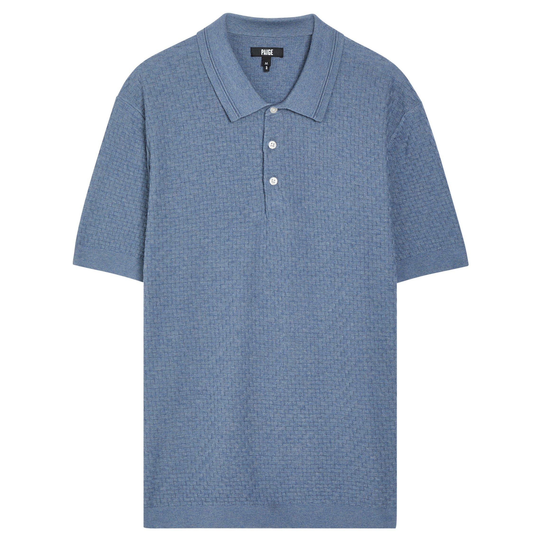 BLUE - Paige - PAIGE POLO KNIT SS KIKO