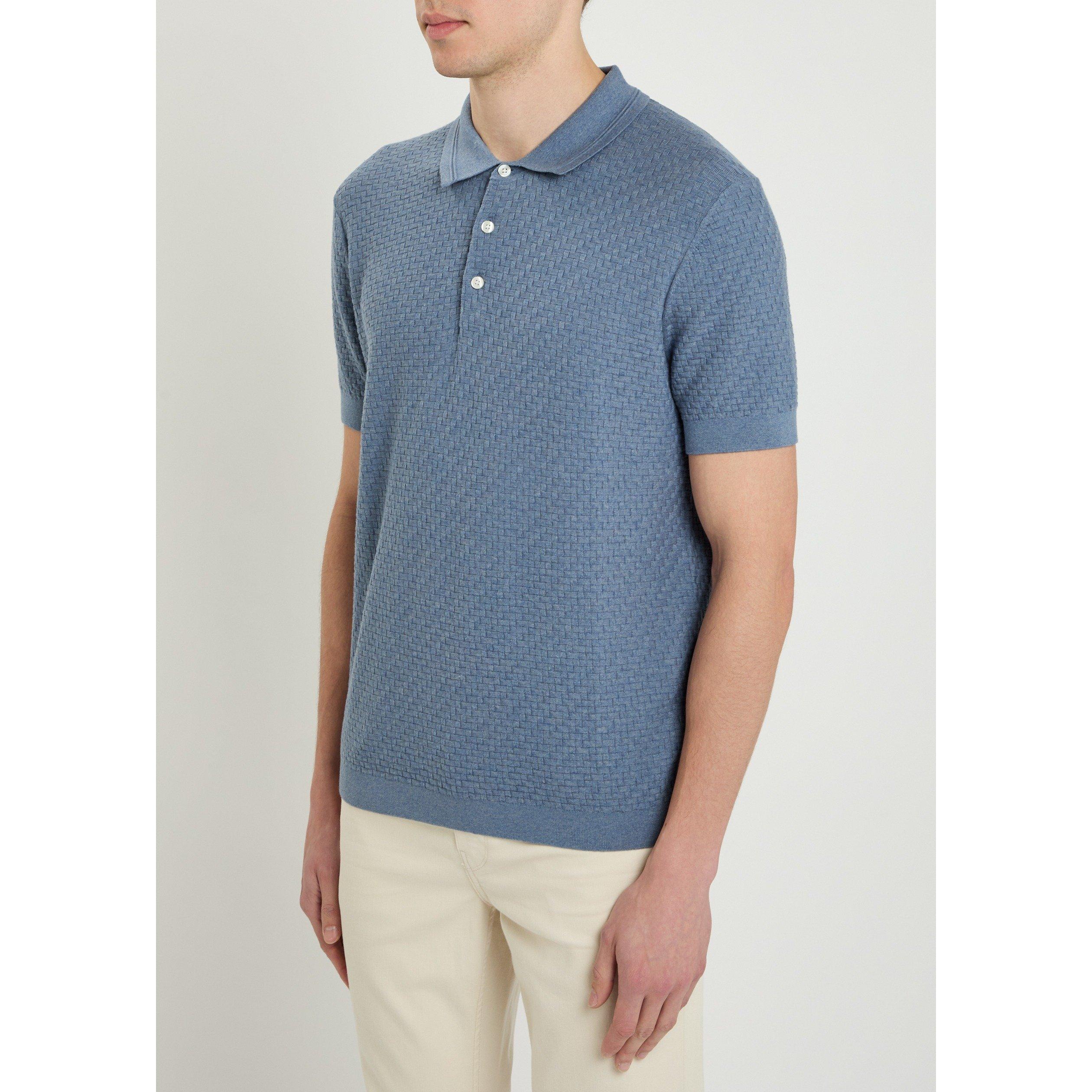 BLUE - Paige - Men's Kiko Cotton Short-Sleeve Polo Shirt - 2