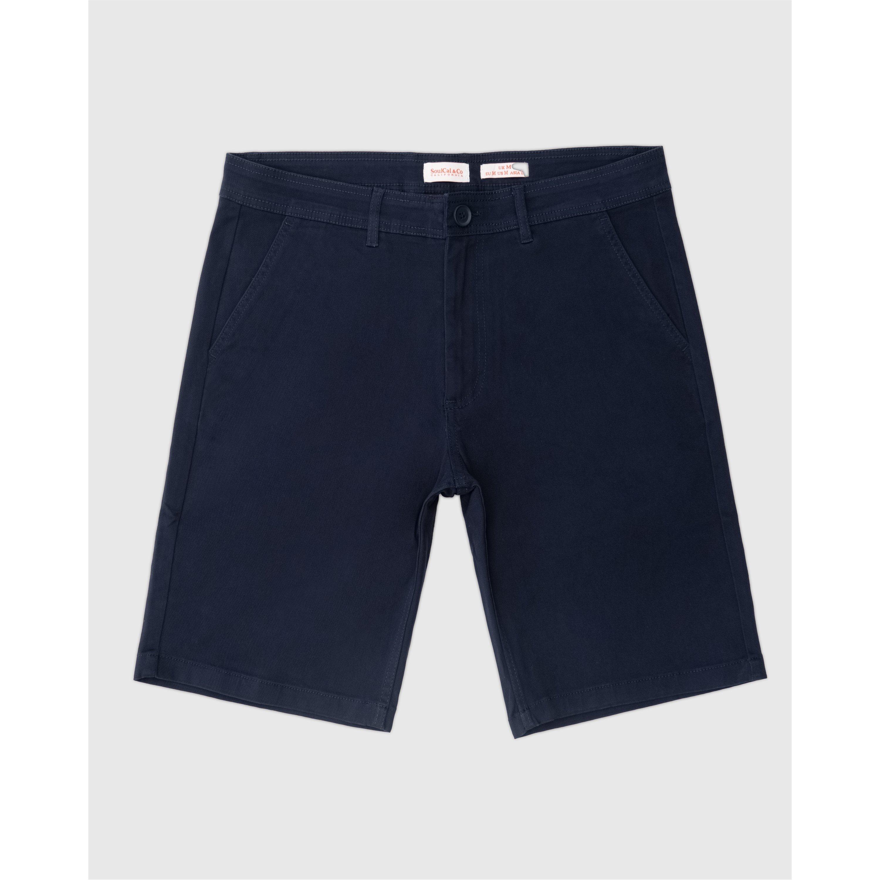 Navy - SoulCal - Chino Shorts Mens - 1