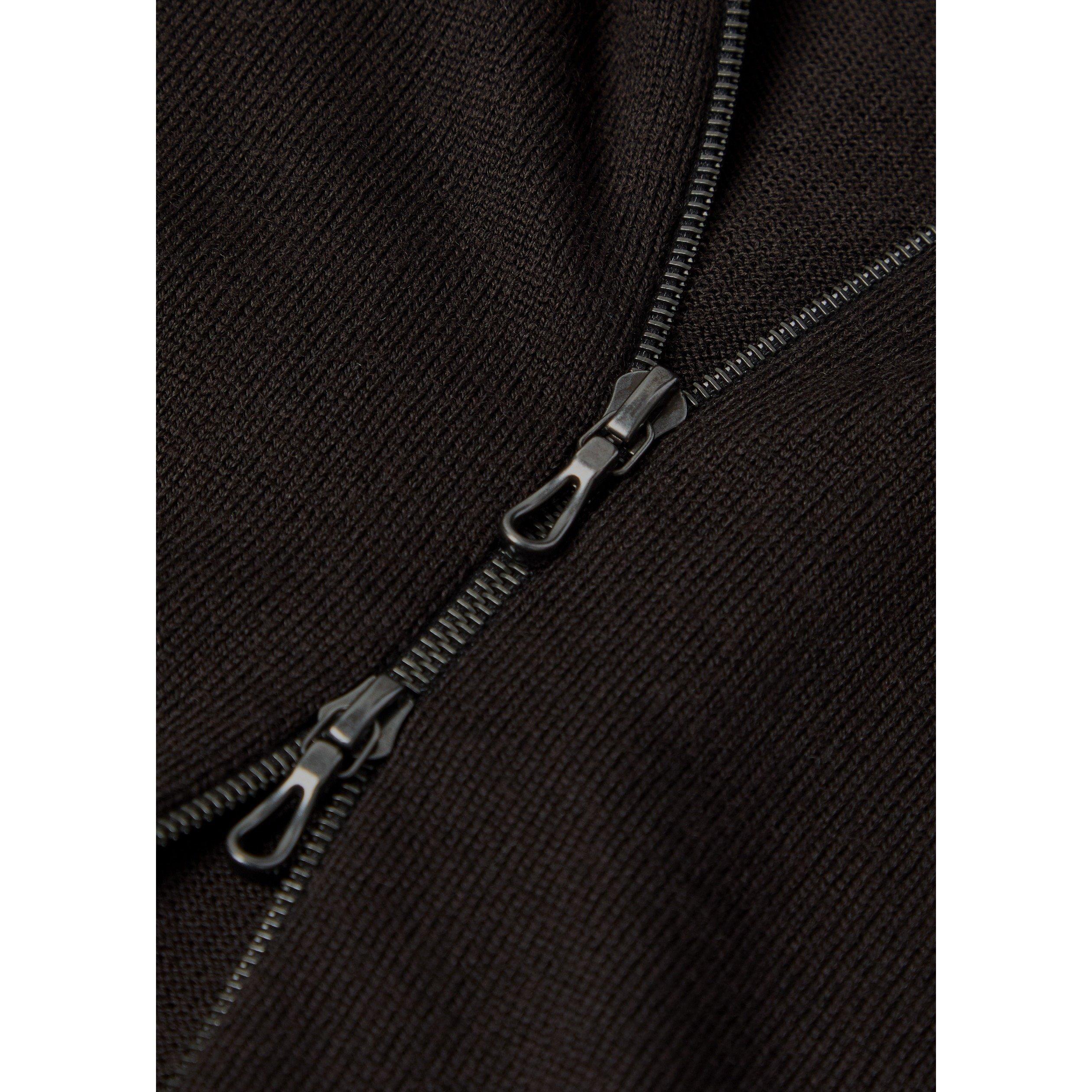 BROWN - John Smedley - Men's Carty Merino Wool Knitted Hoodie - 4