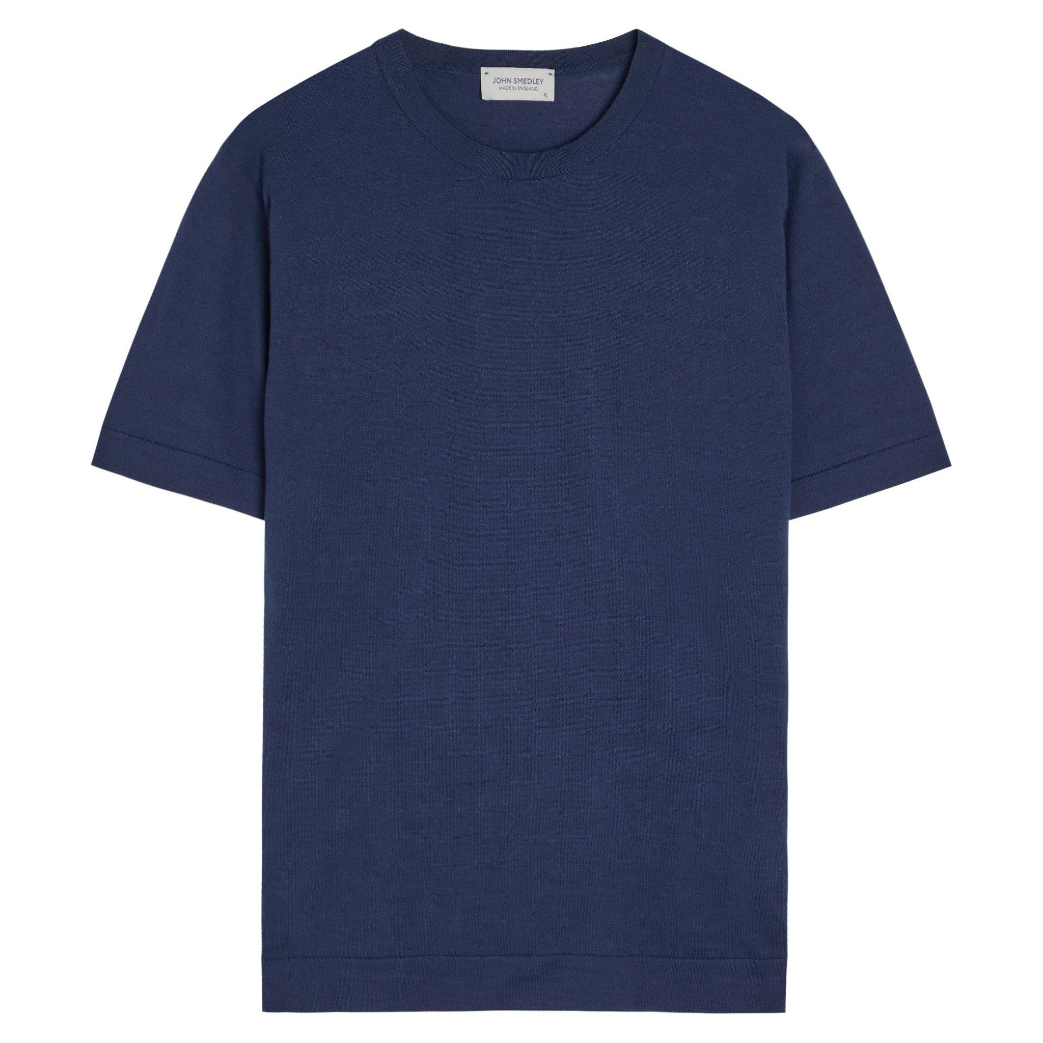 NAVY - John Smedley - SMEDLEY LORCA TEE SS