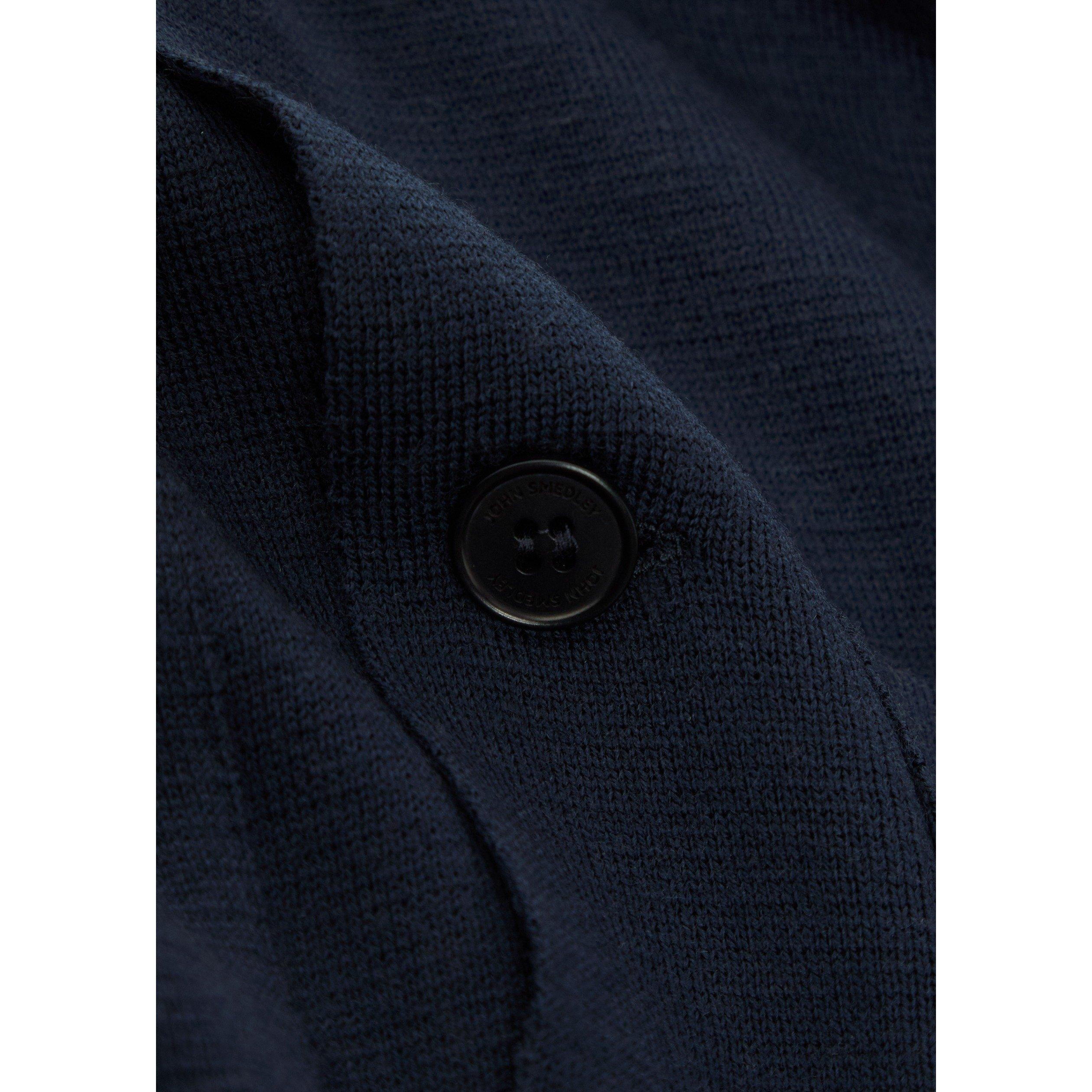 NAVY - John Smedley - Men's Narah Merino Wool Cardigan - 4