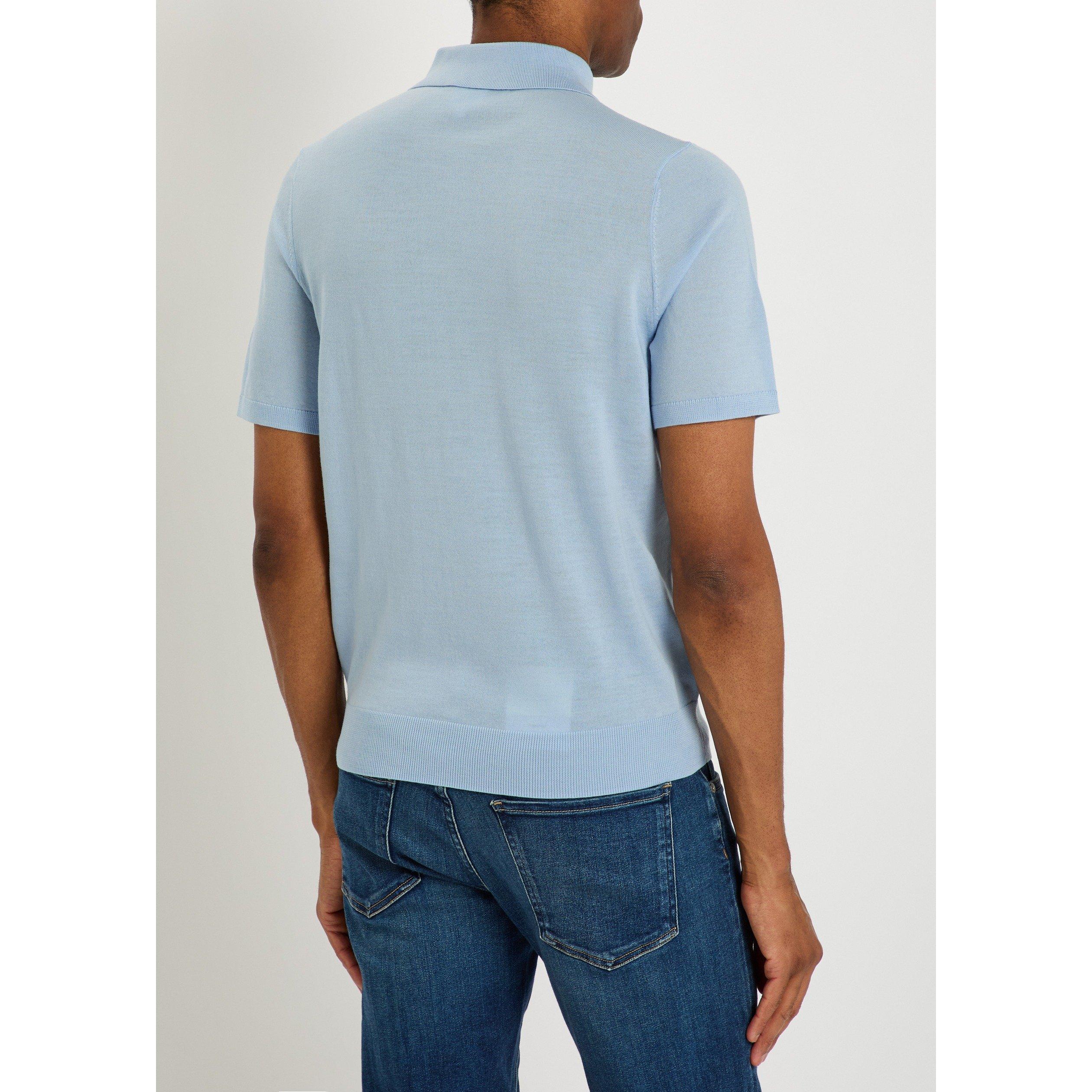 LIGHT BLUE - Paul Smith - PS SS POLO SHIRT - 3