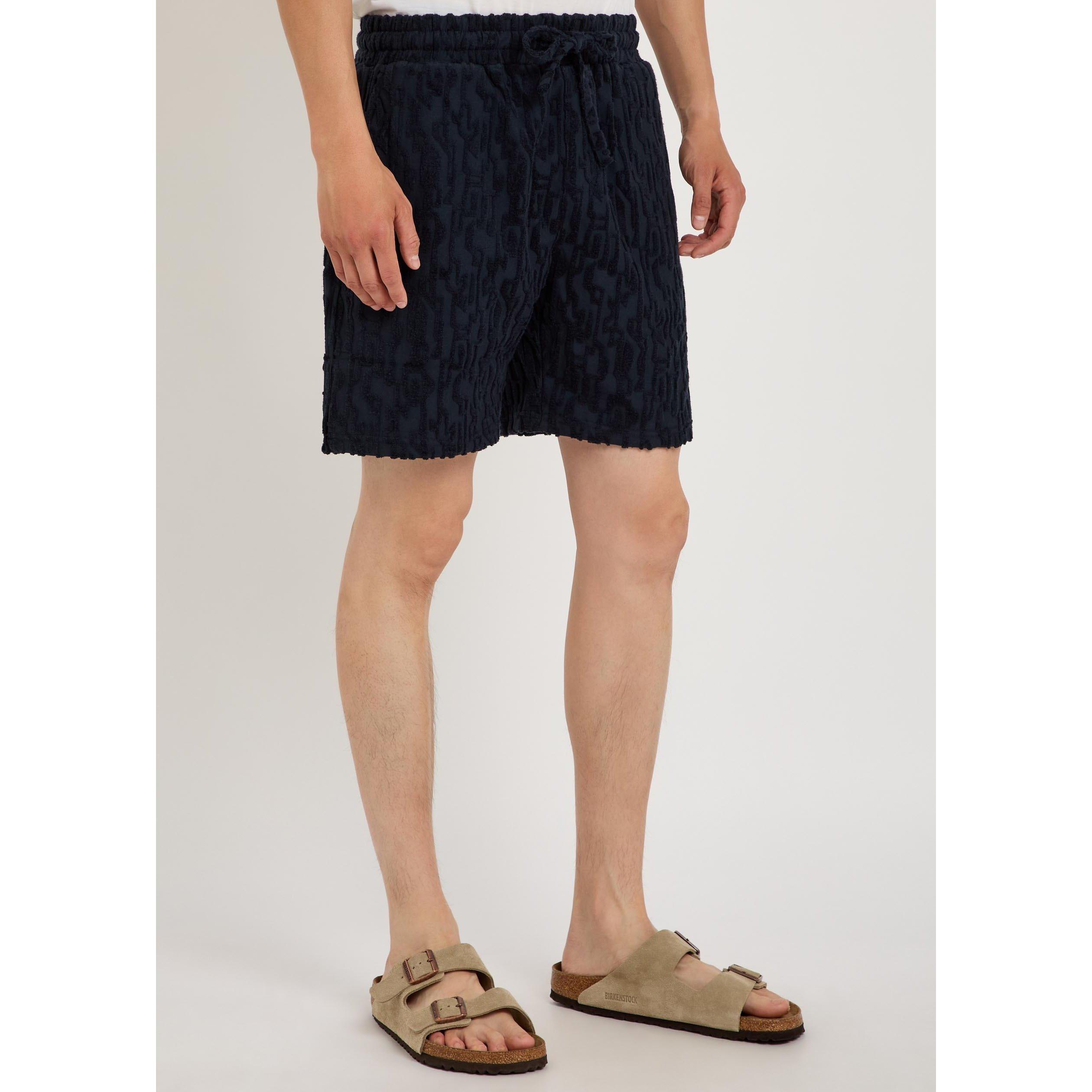 NAVY - Raith - Men's Fausto Cotton Relaxed-Fit Jogger Shorts - 2