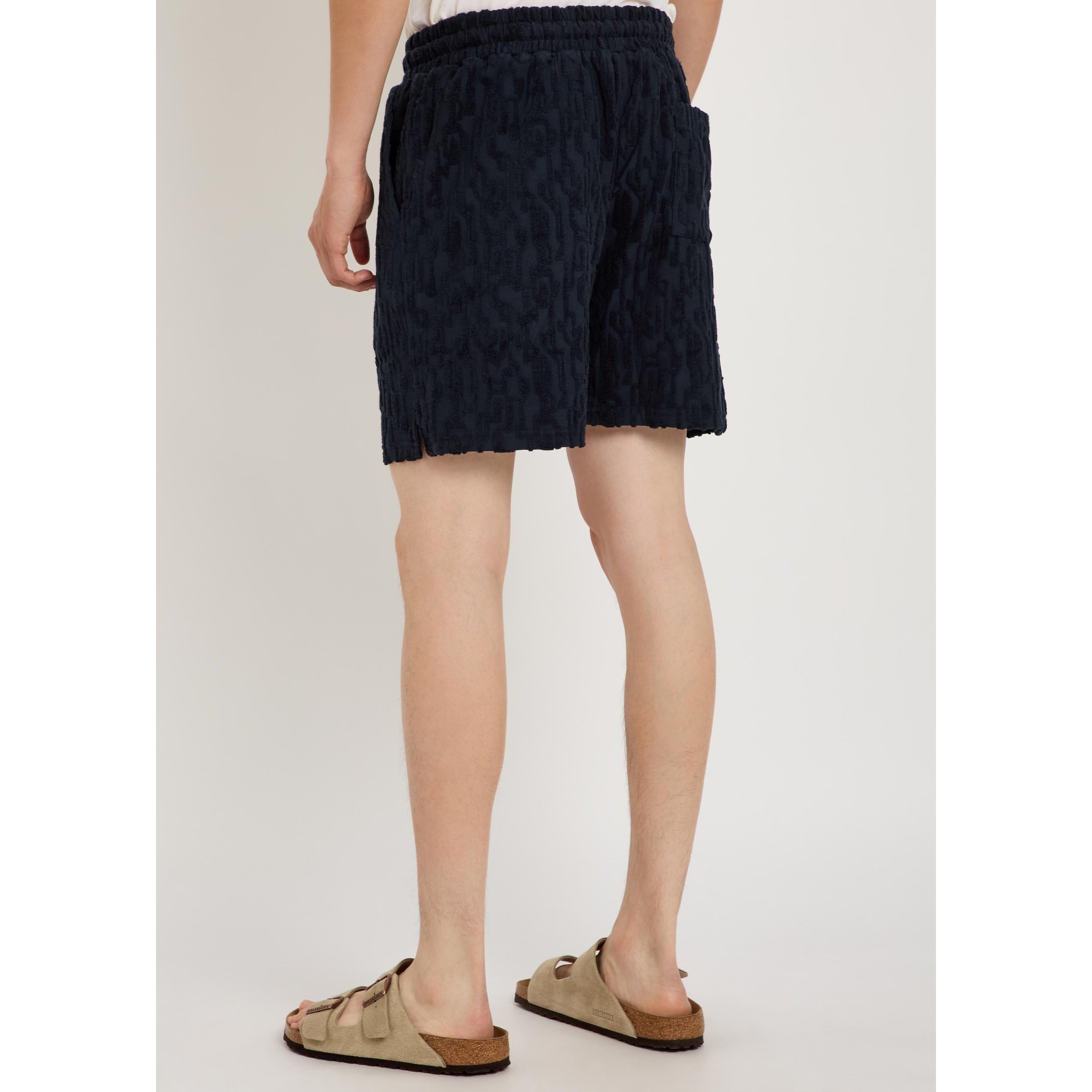 NAVY - Raith - Men's Fausto Cotton Relaxed-Fit Jogger Shorts - 3