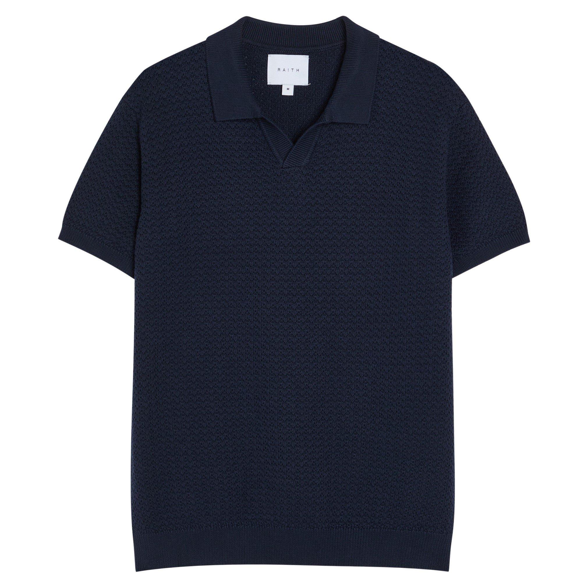NAVY - Raith - RAITH RAPHA KNIT POLO SS