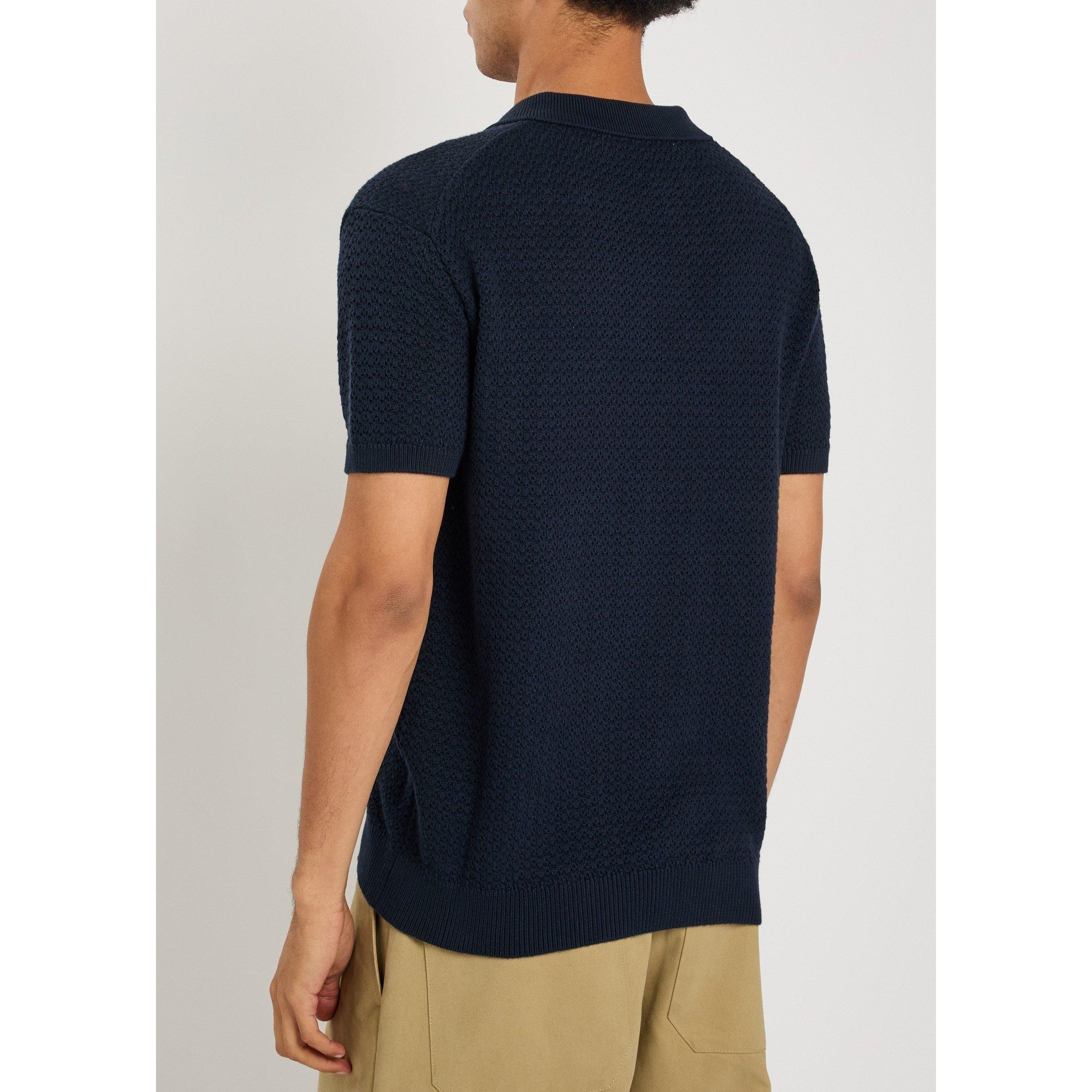 NAVY - Raith - Men's Rapha Cotton Short-Sleeve Polo Shirt - 3