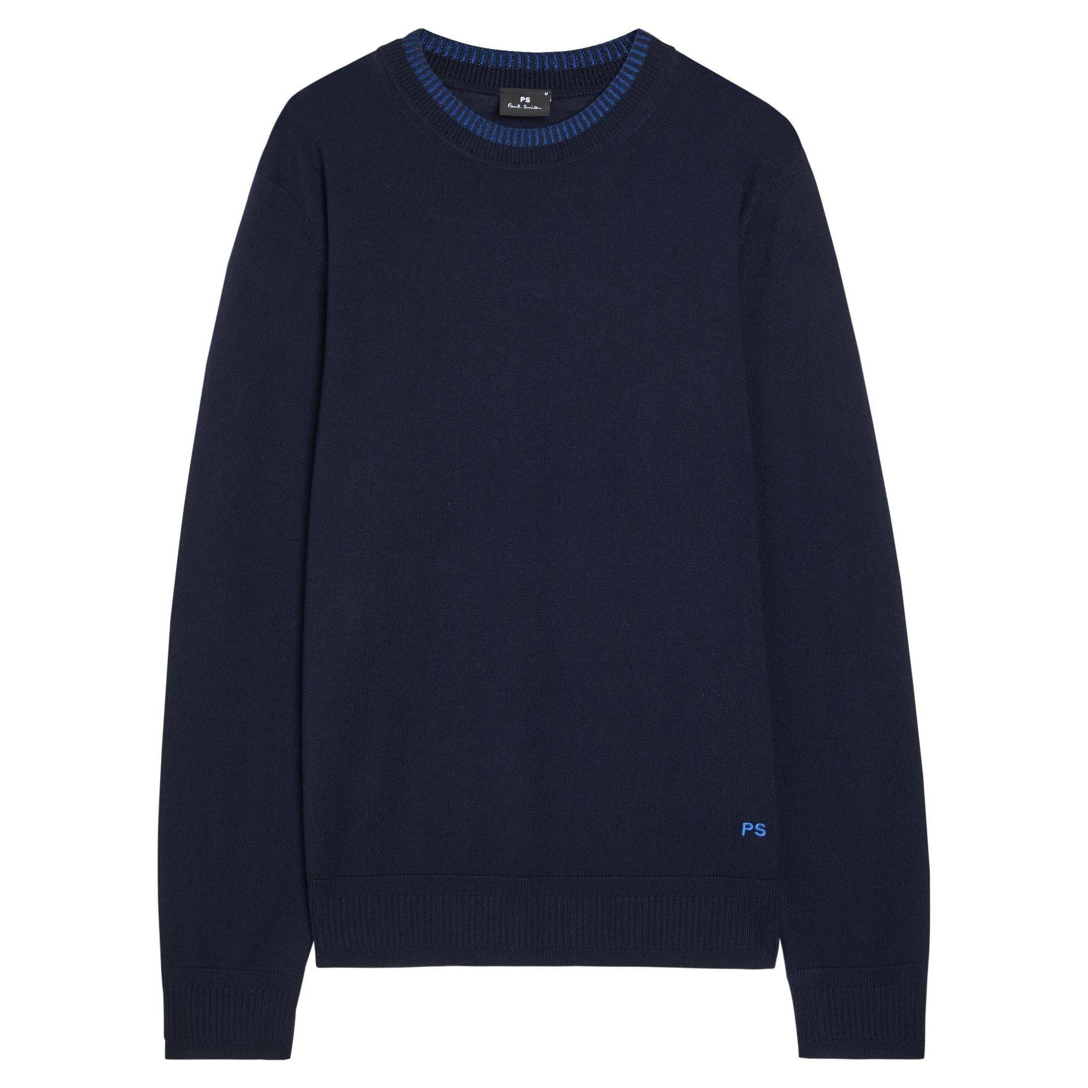 NAVY - PS Paul Smith - PS KNIT CREW