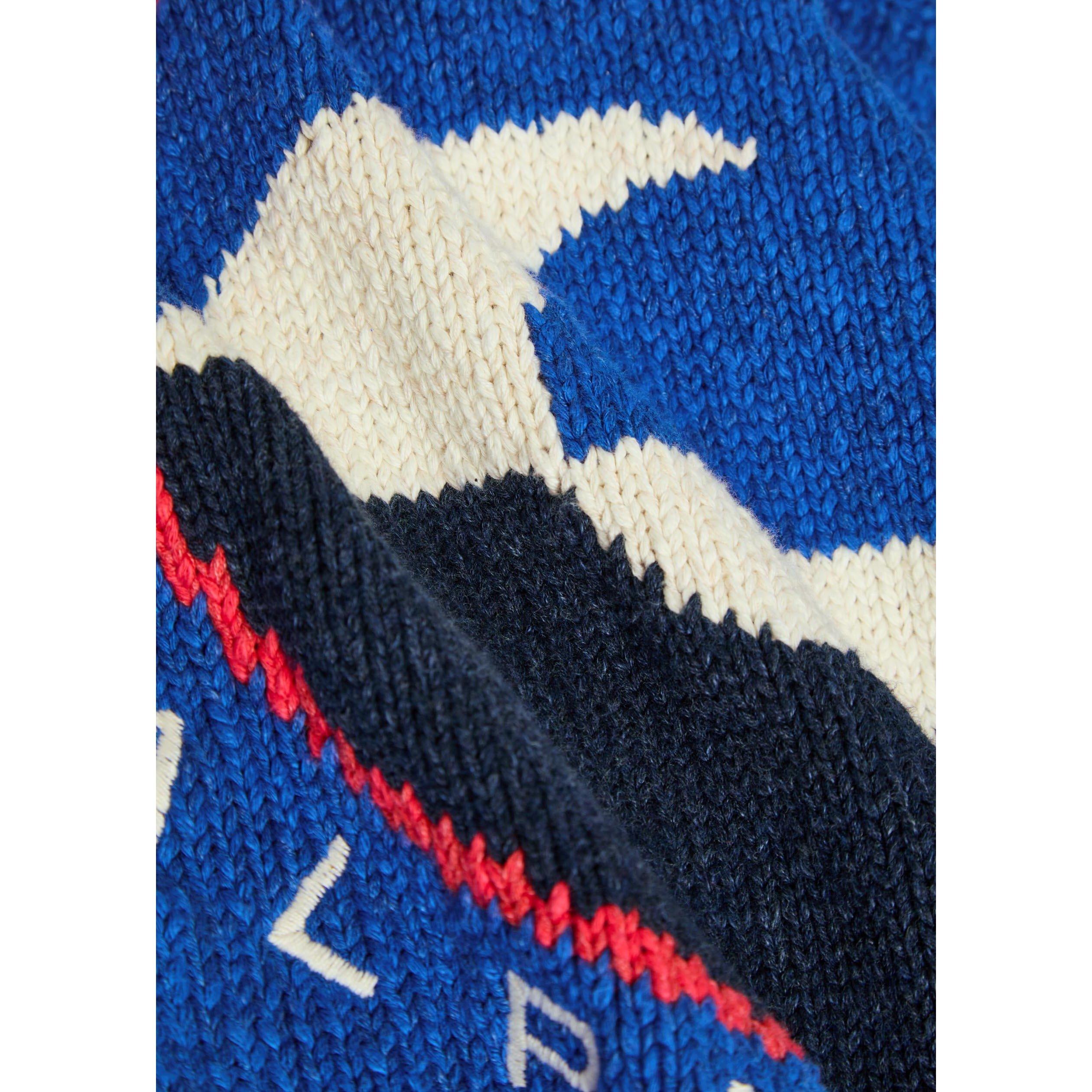 BLUE - Polo Ralph Lauren - Women's Cotton Cable Knit Cardigan - 4
