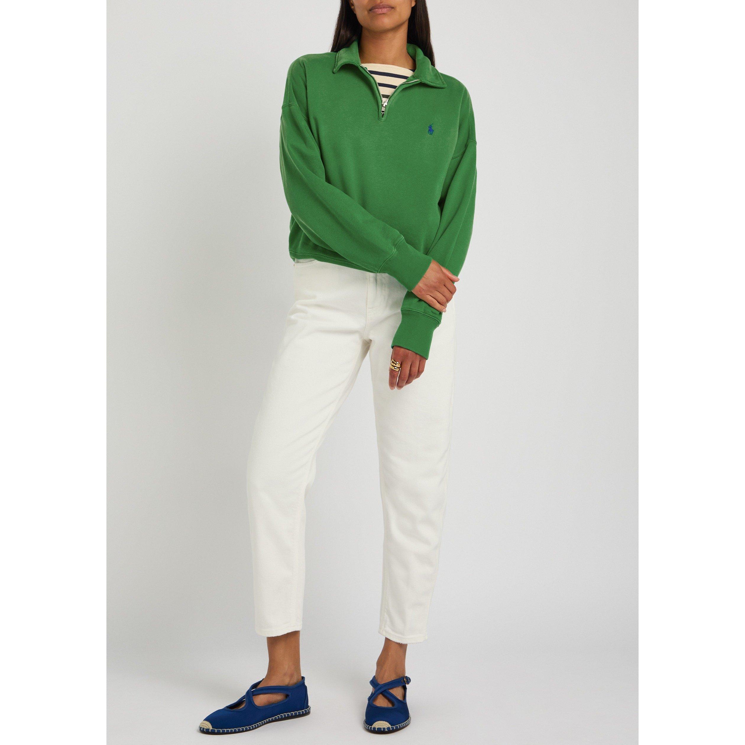 GREEN - Polo Ralph Lauren - SWS KNIT HALF ZIP SWEATSHIRT - 5