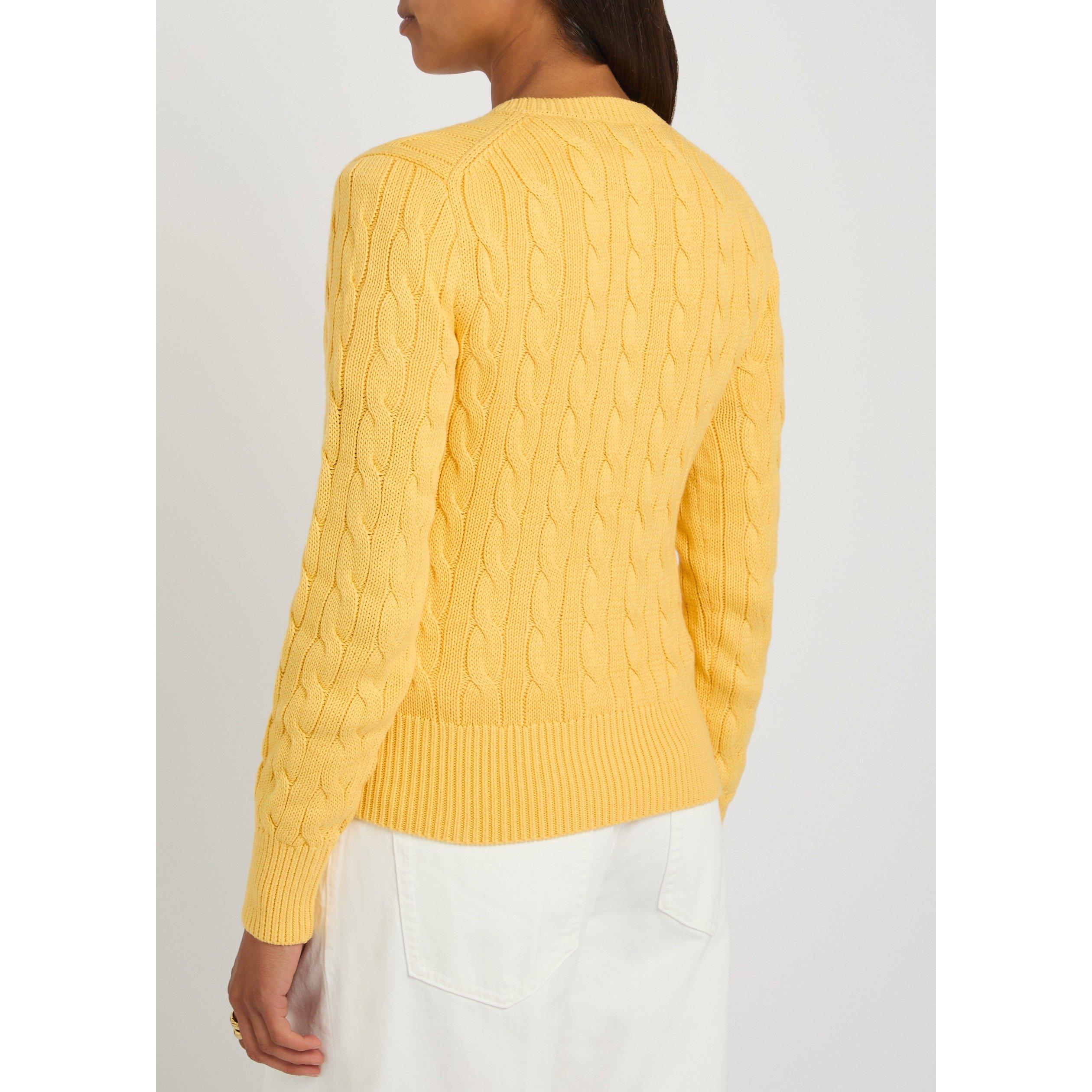 YELLOW - Polo Ralph Lauren - KW CTTNCBLCARDI LS CARDIGAN - 3