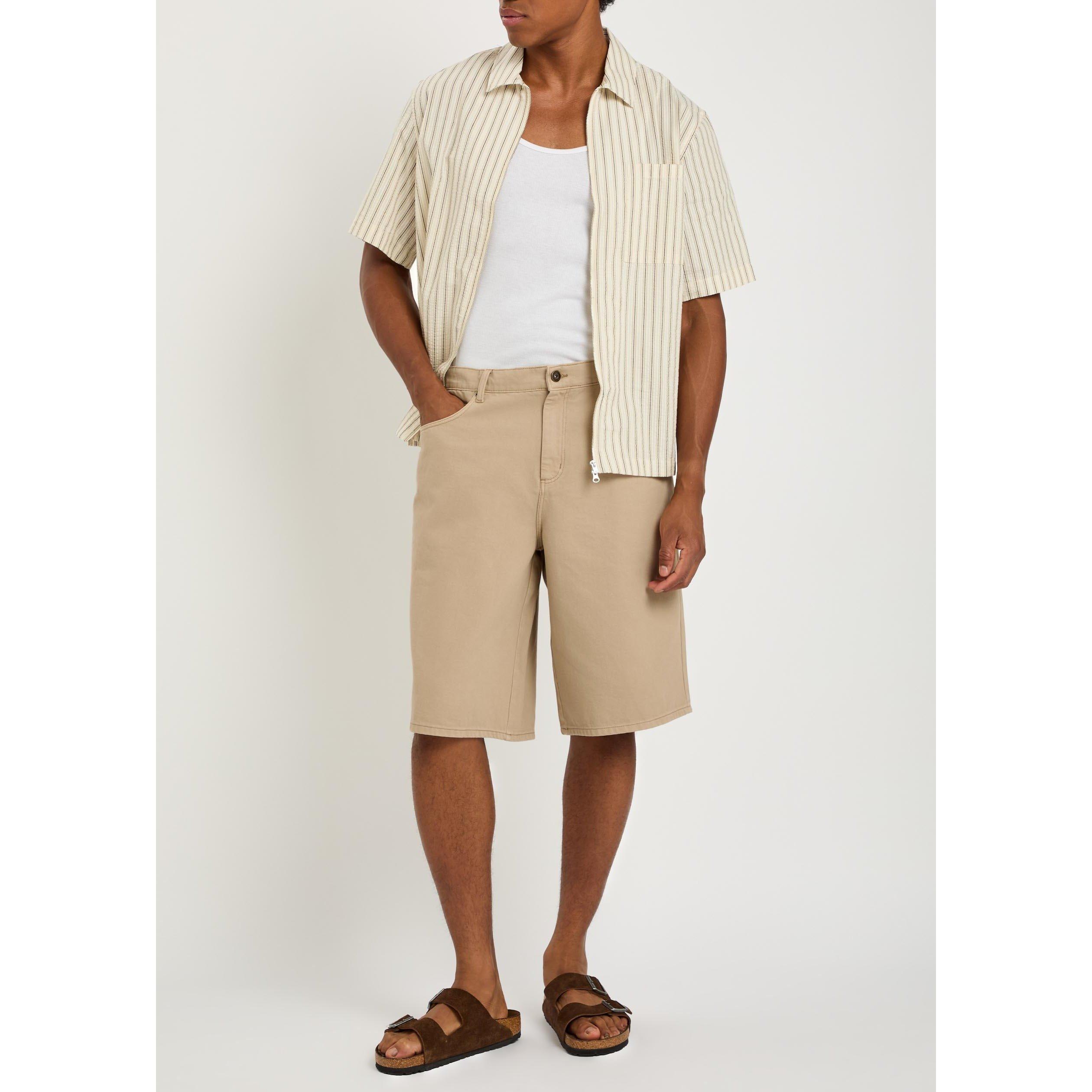 BEIGE - Wax London - Men's Luca Cotton Shorts - 5