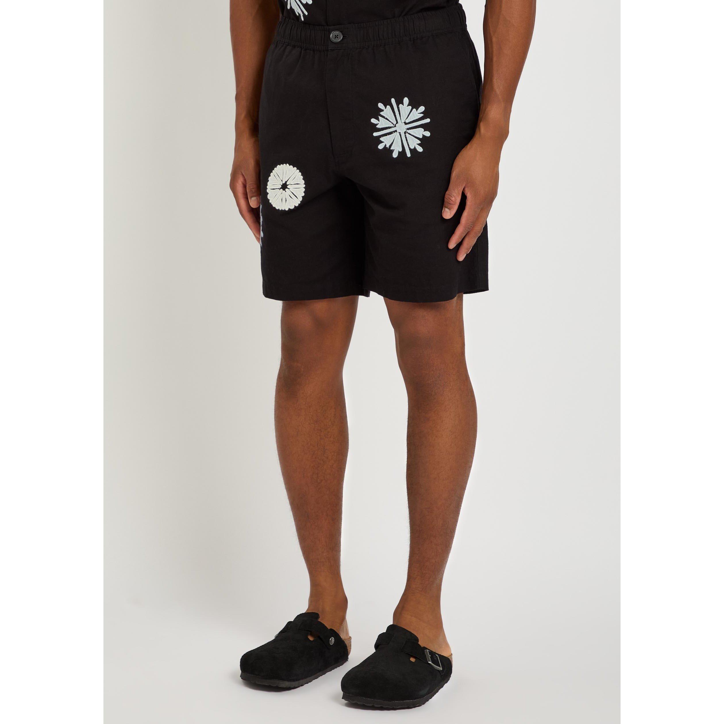 BLACK AND OTHER - Wax London - Men's Kurt Cotton-Linen Woven Shorts - 2