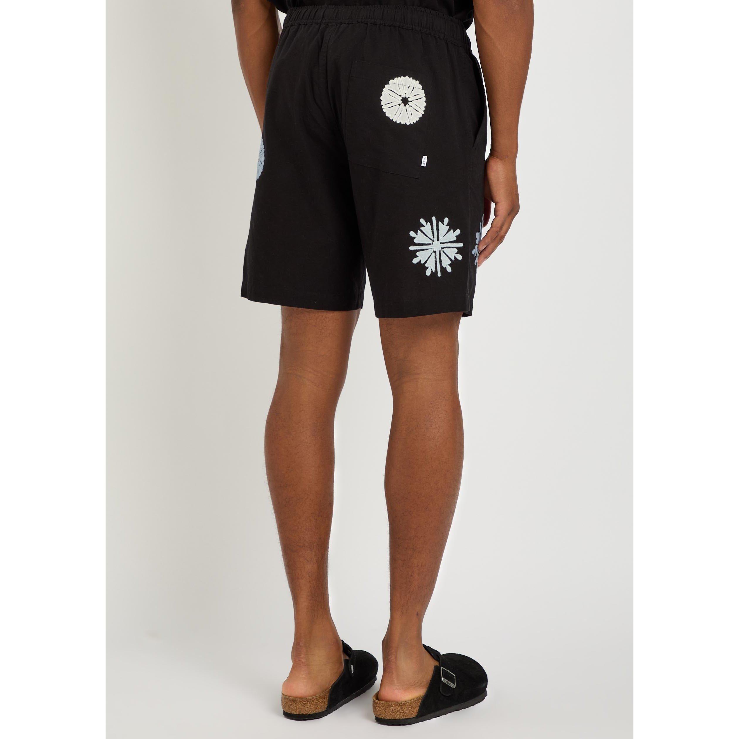 BLACK AND OTHER - Wax London - Men's Kurt Cotton-Linen Woven Shorts - 3