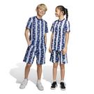 plaid-check print shorts - adidas - Brand Love Allover Print Shorts - 3