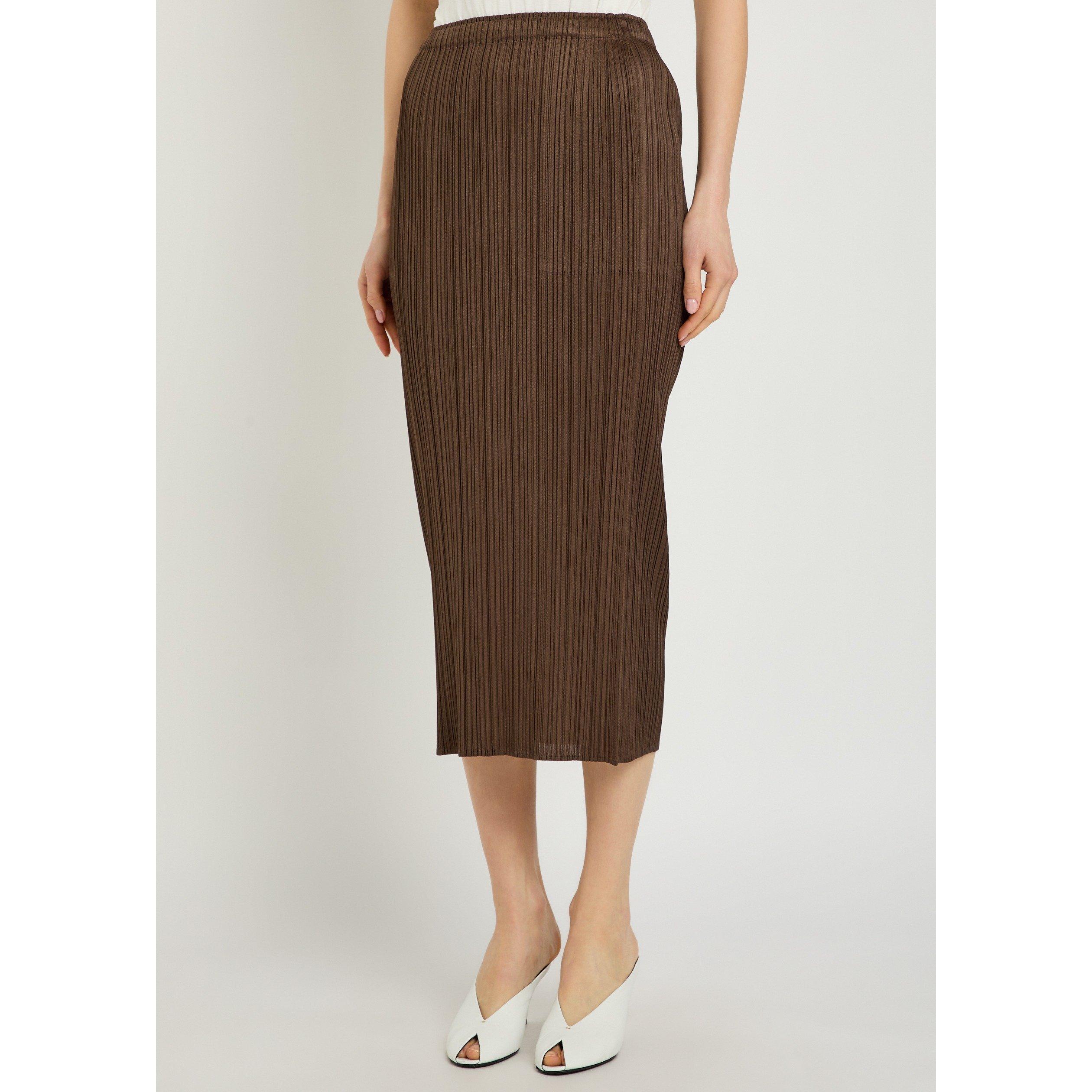 BROWN - Issey Miyake - Women's Pleats Please Pleated Skirt - 2