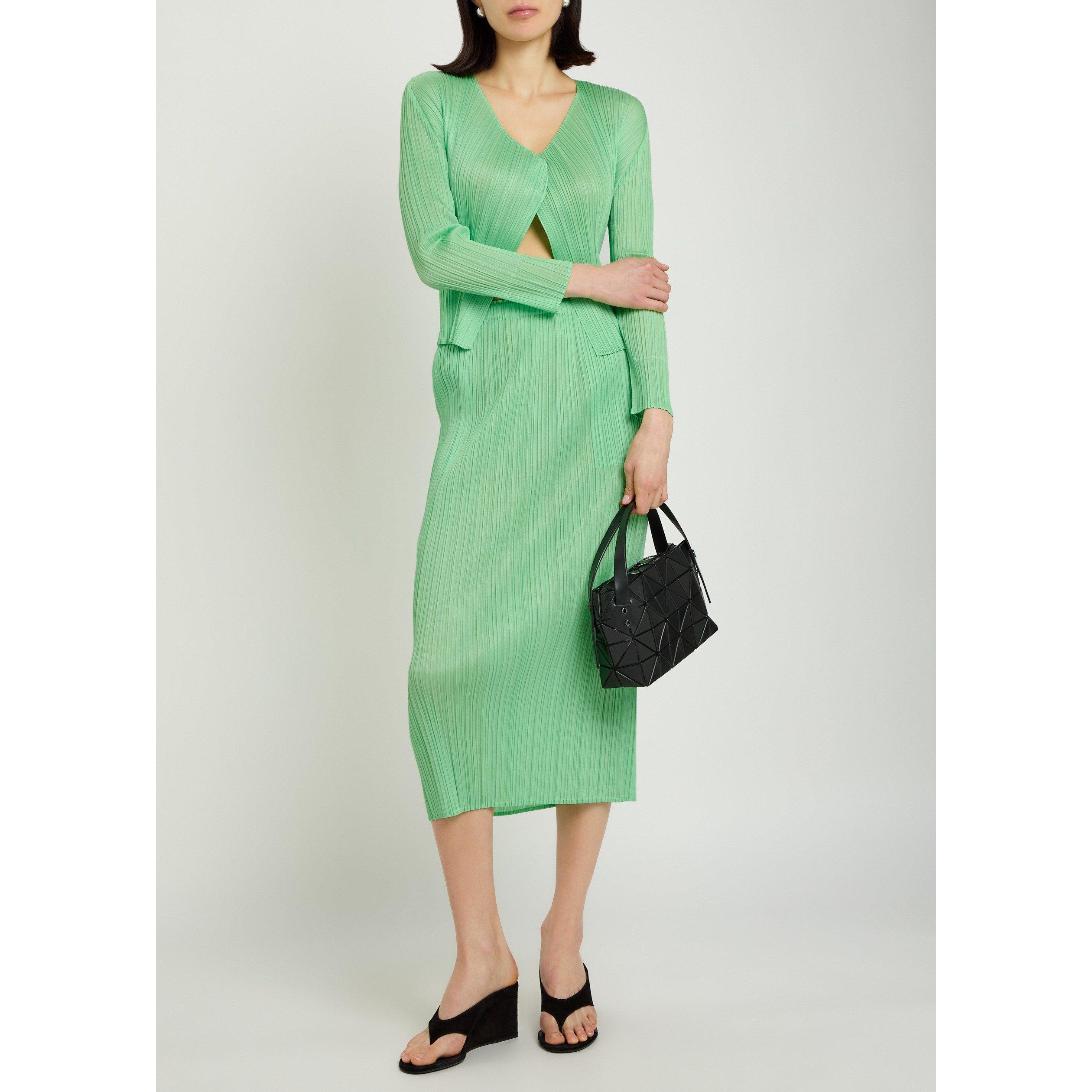 LIGHT GREEN - Issey Miyake - Women's Pleats Please Midi High-Waisted Skirt - 5