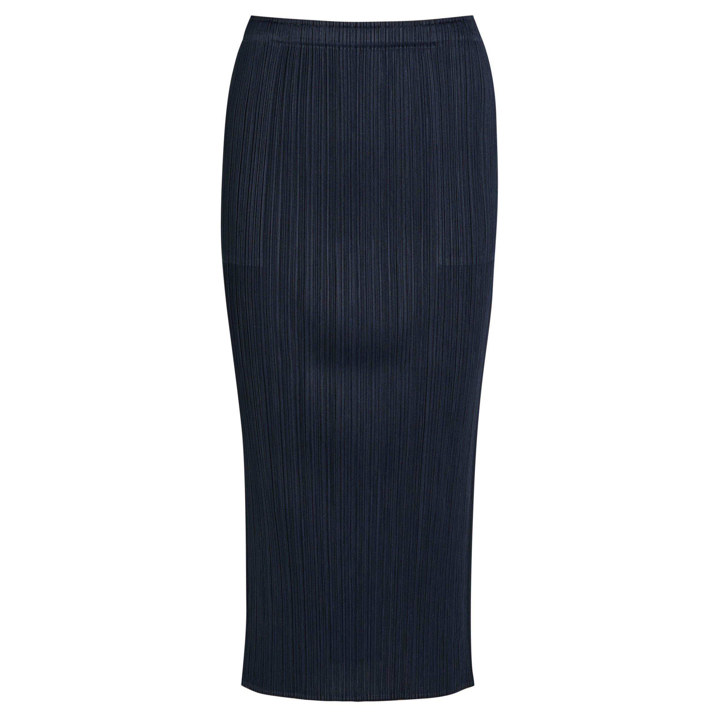 NAVY - Issey Miyake - Women's Pleats Please Pleated Midi Skirt - 1