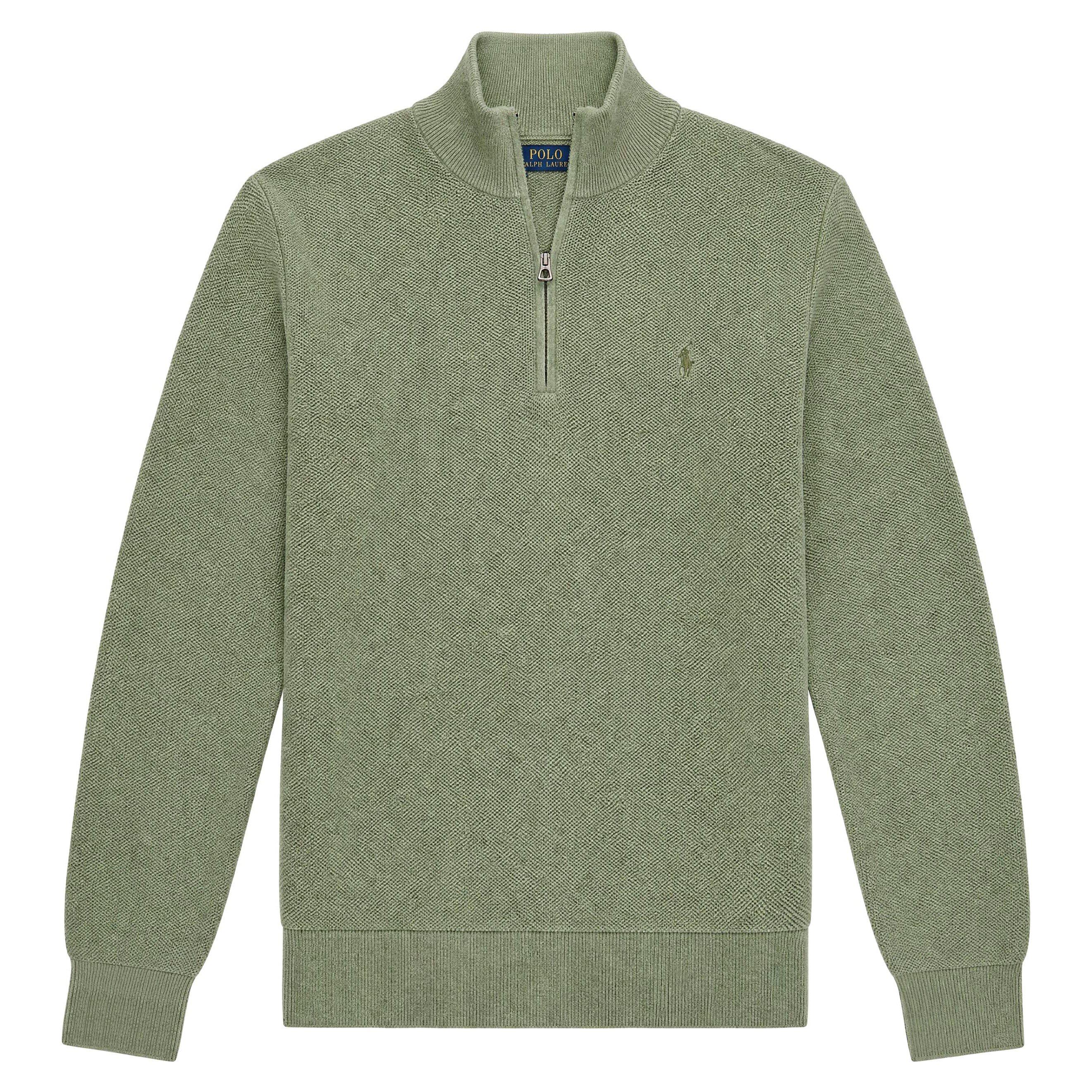 GREEN - Polo Ralph Lauren - PRL KNT ZIP NECK JUMPER