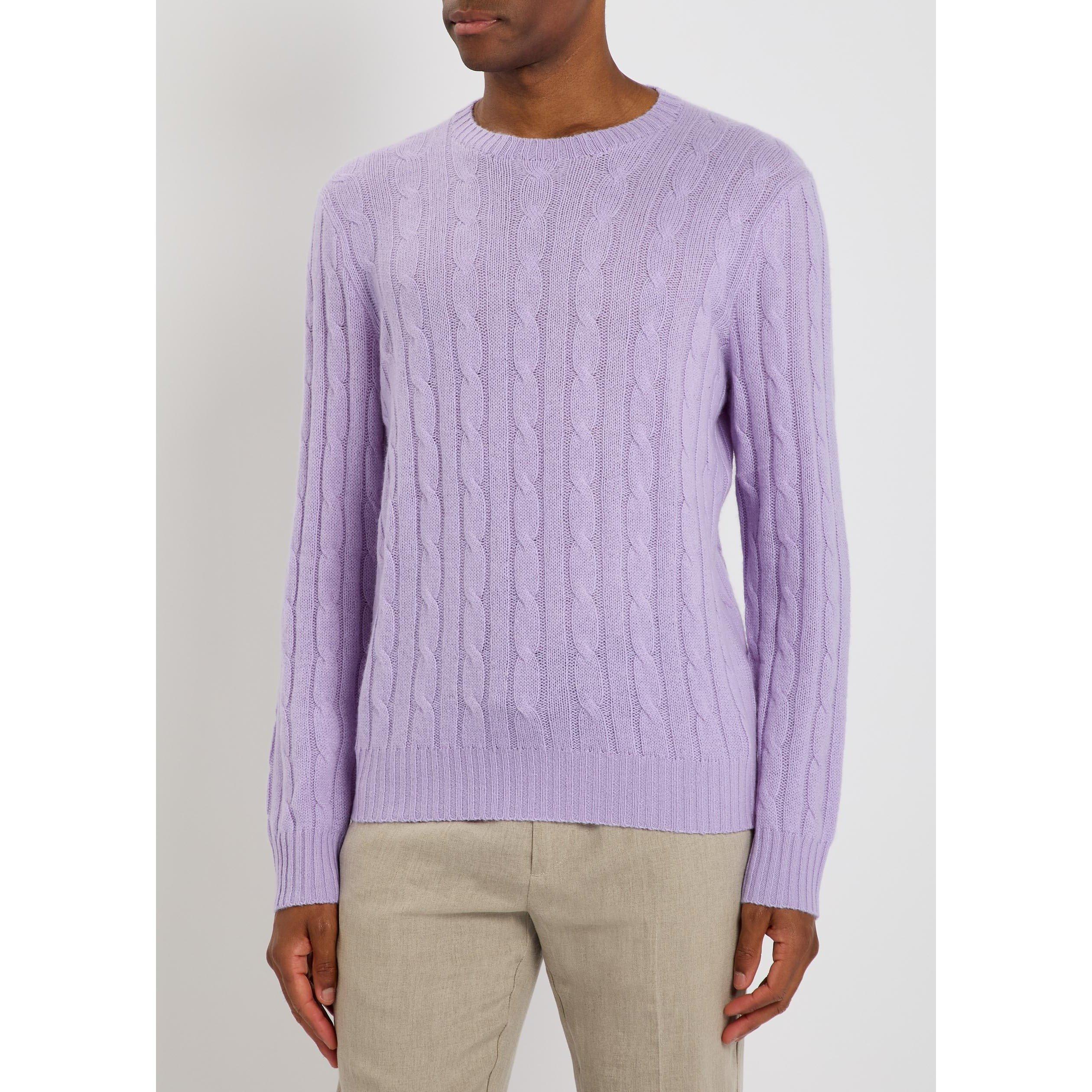 PURPLE - Polo Ralph Lauren - PRL CABLE CASHMERE - 2