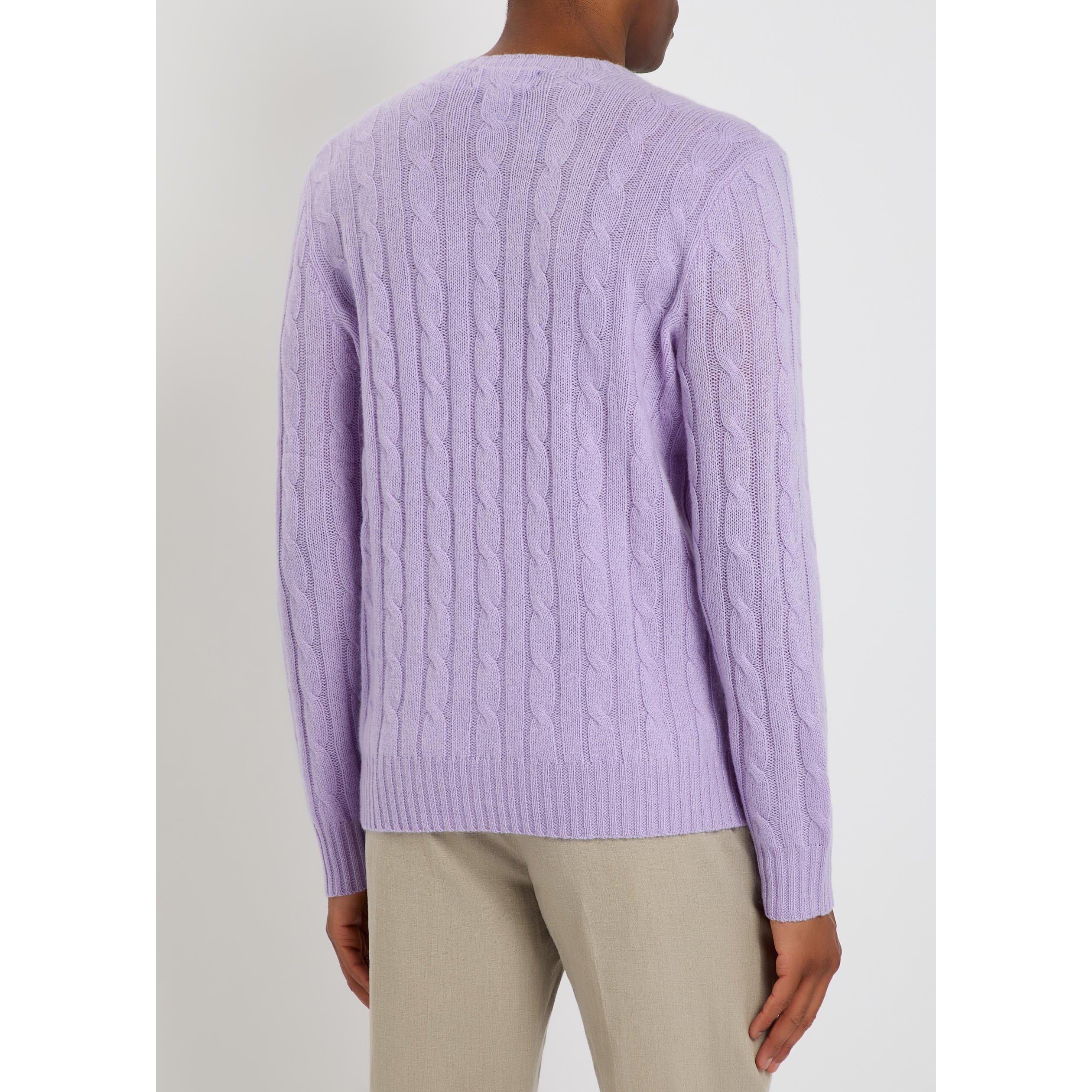 PURPLE - Polo Ralph Lauren - PRL CABLE CASHMERE - 3