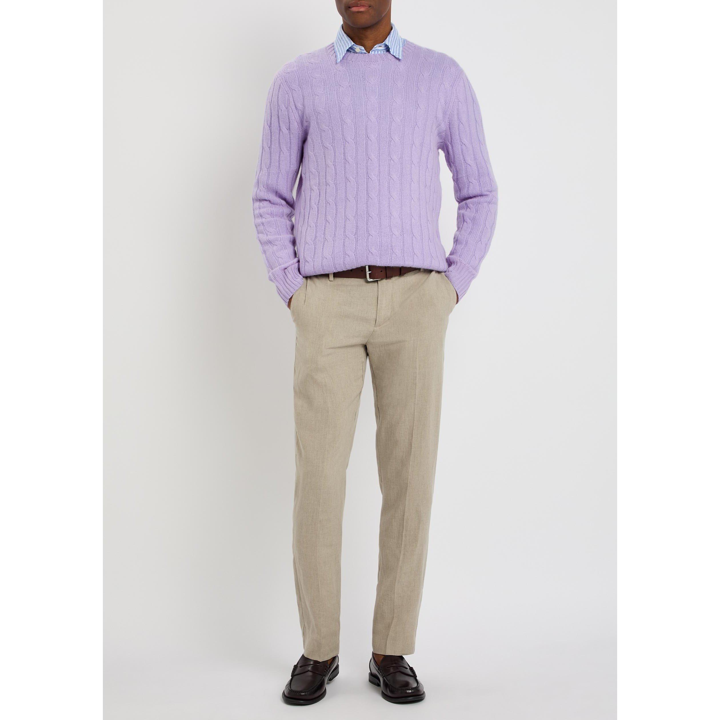PURPLE - Polo Ralph Lauren - PRL CABLE CASHMERE - 5