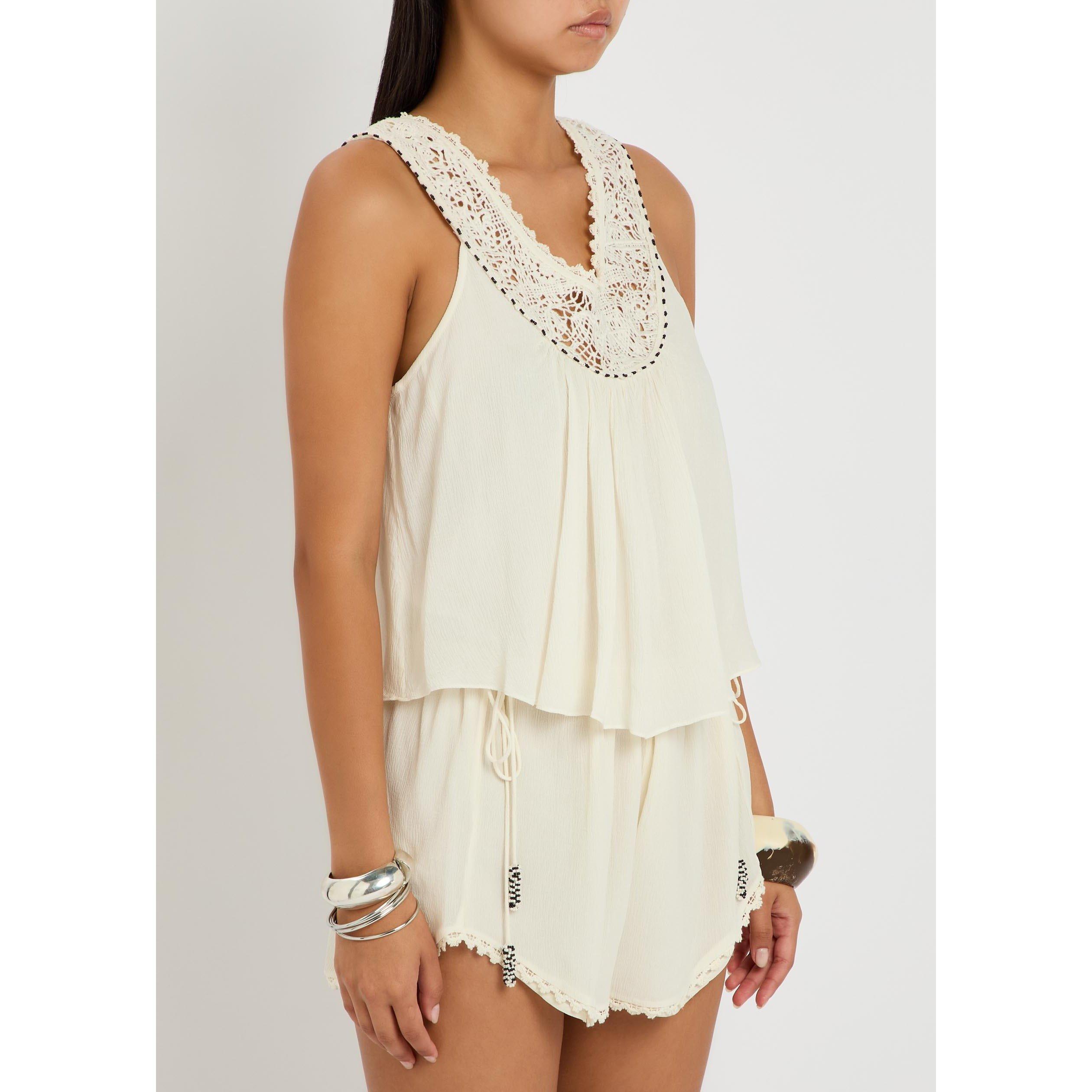 ECRU - Isabel Marant - Women's Nilany Silk Playsuit - 2