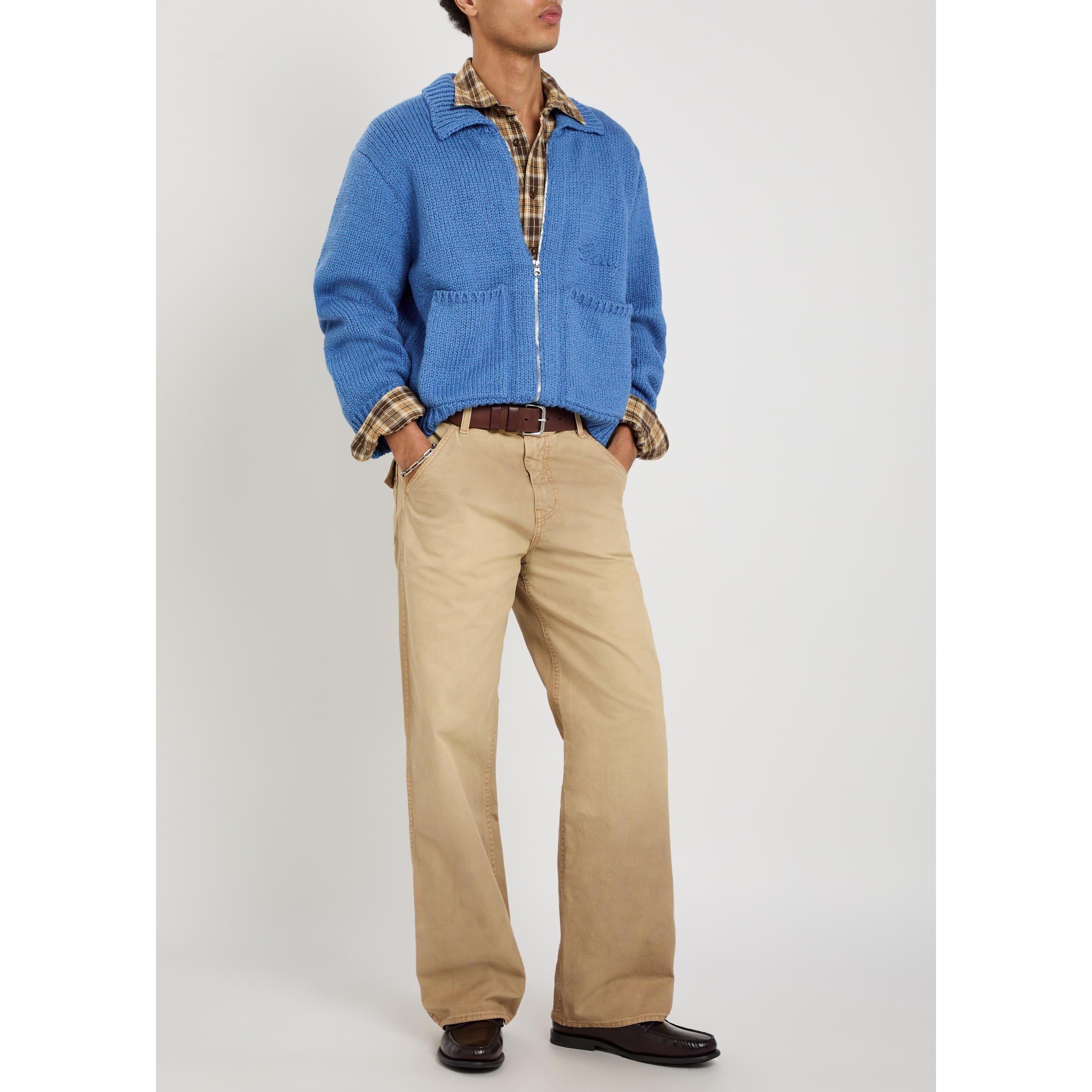 BLUE - Cherry LA - CH 5 STAR COTTON ZIP JACKET - 5