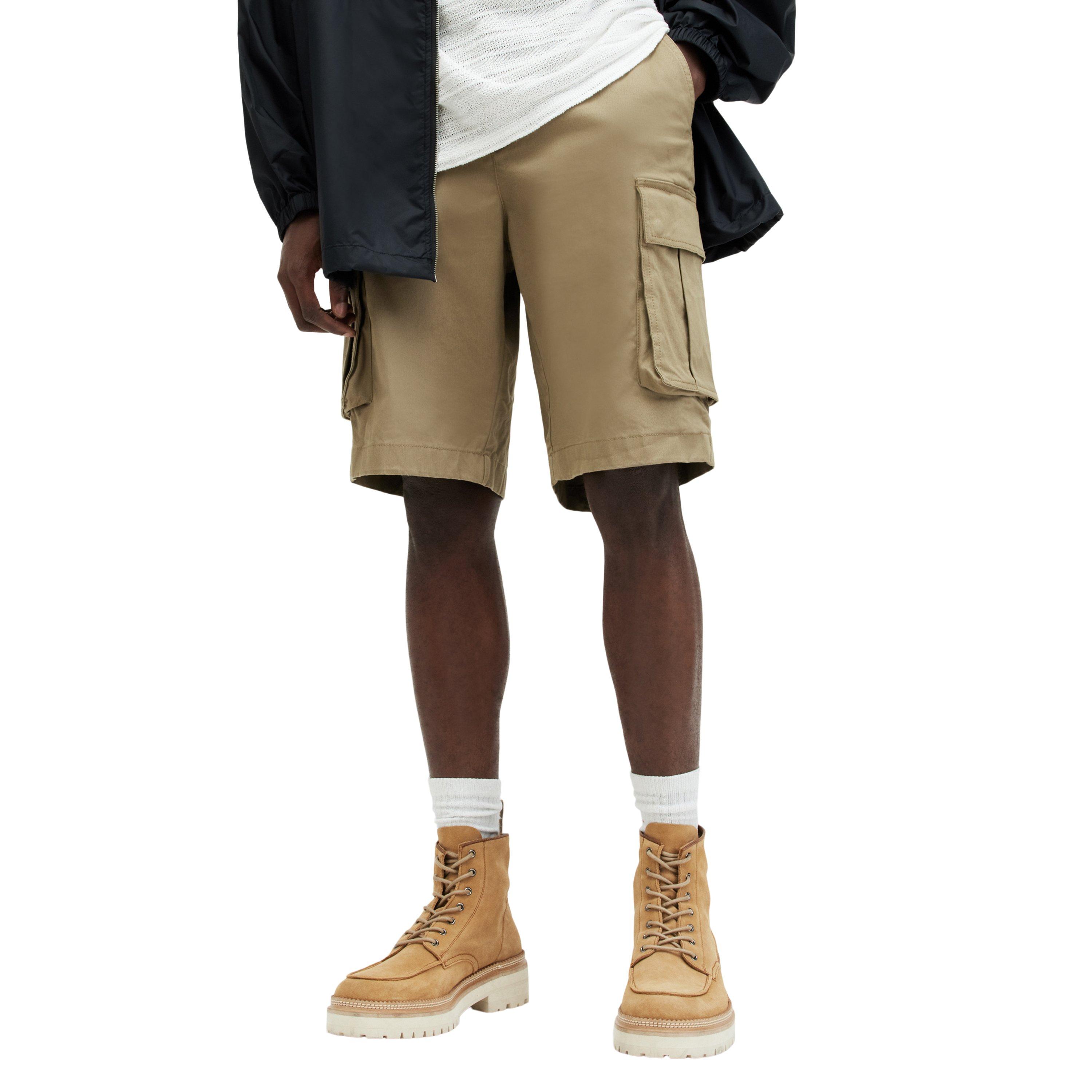 Khaki Green - AllSaints - Men's Slane Relaxed Fit Cargo Shorts - 2