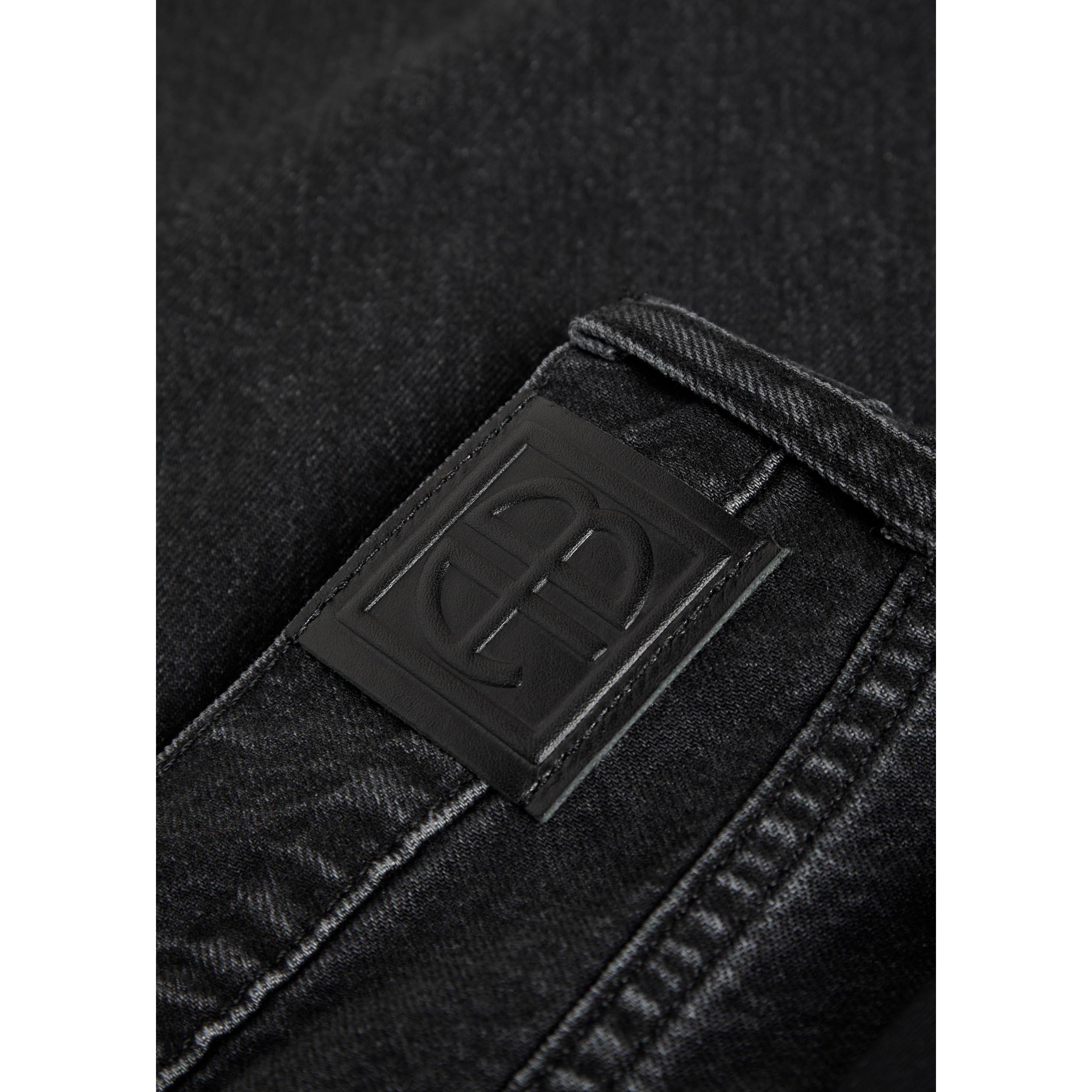 BLACK - Anine Bing - Women's Hugh Cotton High-Waisted Wide-Leg Jeans - 4