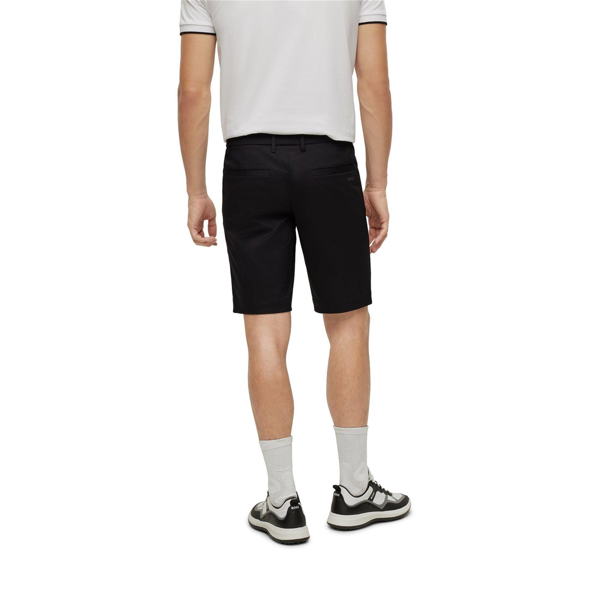 Black 001 - Boss - Men's S-Liem Knee Length Cotton Blend Shorts - 3