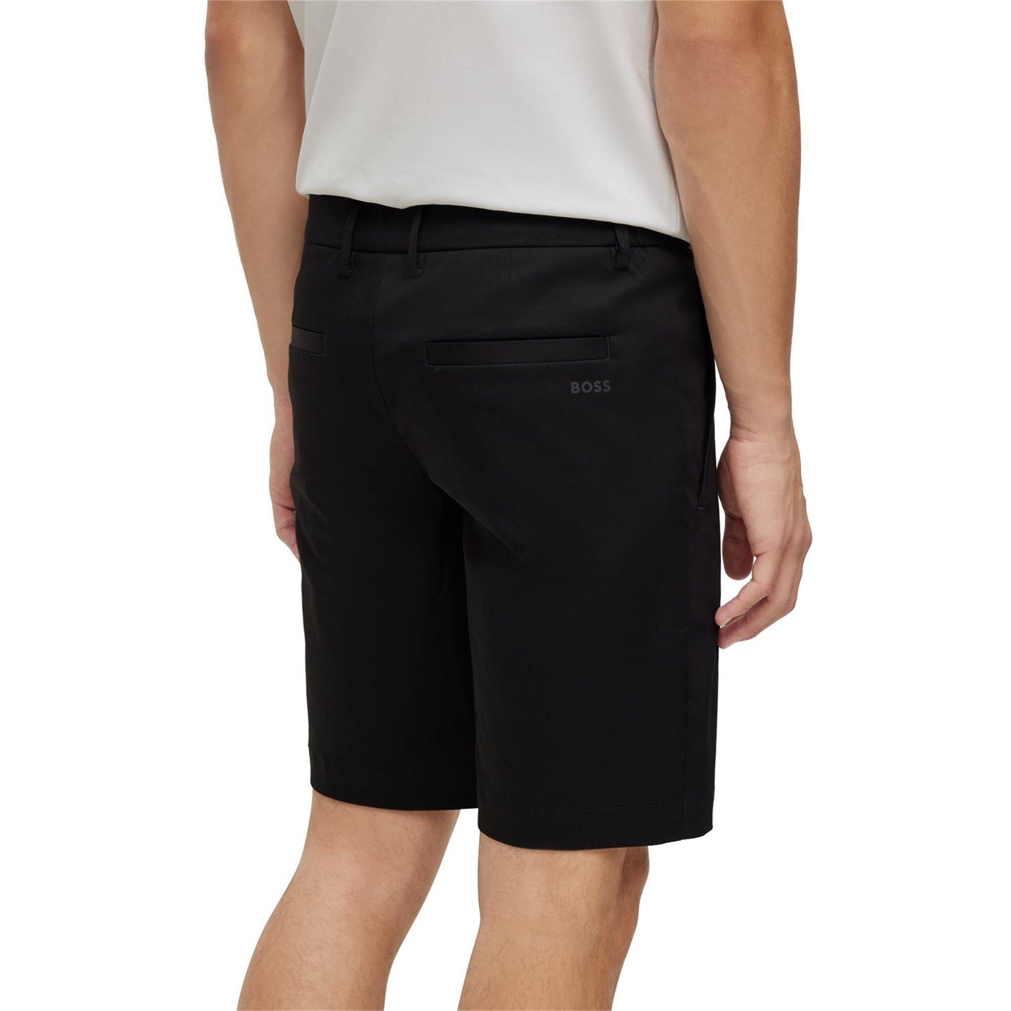 Black 001 - Boss - Men's S-Liem Knee Length Cotton Blend Shorts - 4