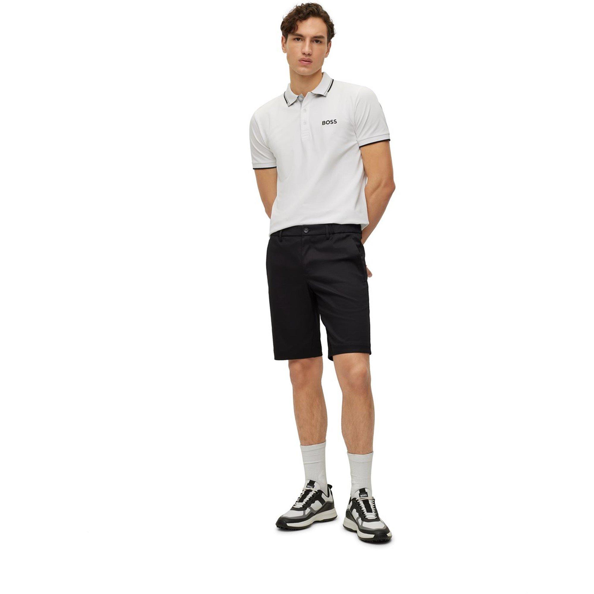 Black 001 - Boss - Men's S-Liem Knee Length Cotton Blend Shorts - 5