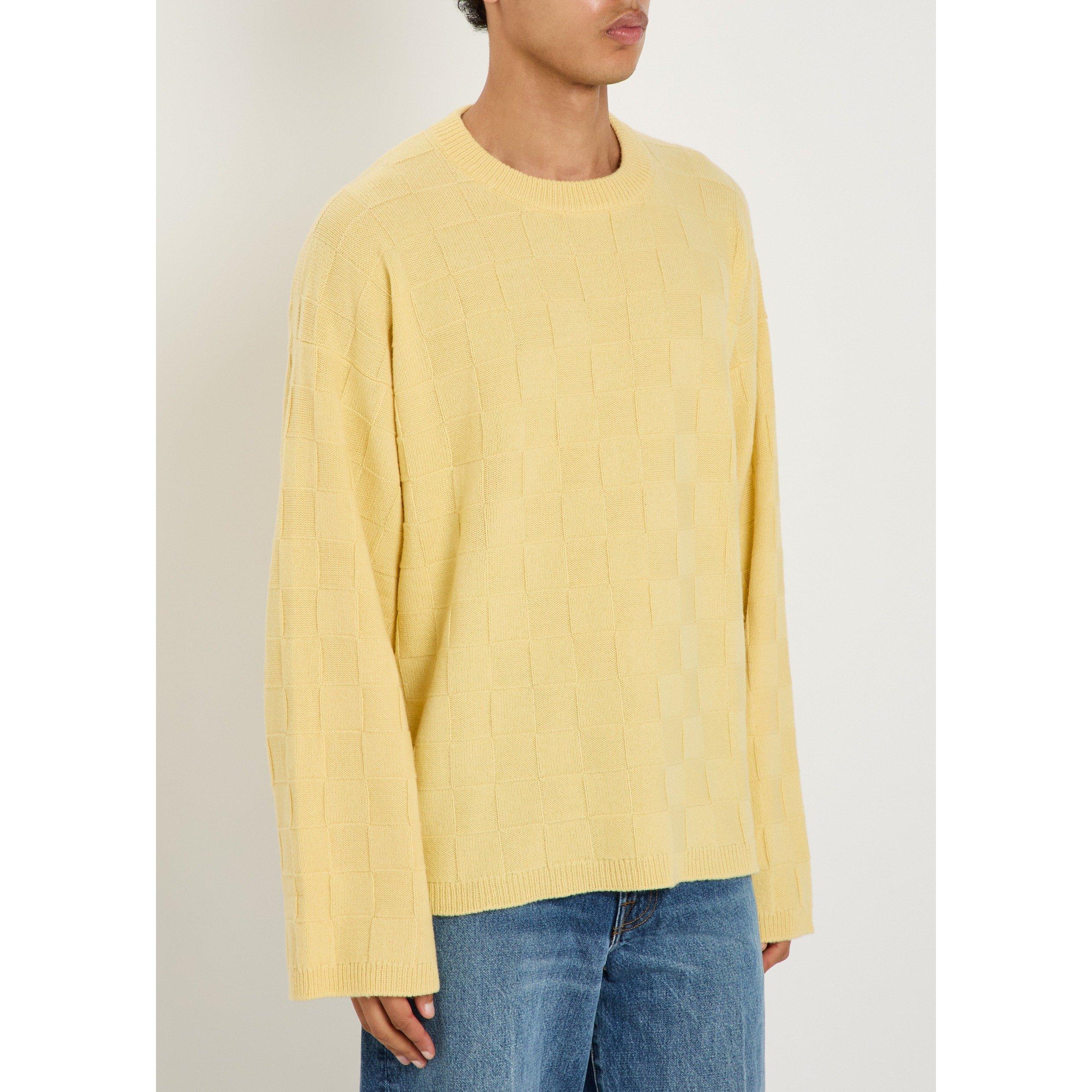 YELLOW - The Elder Statesman - TES CULVER CHECK SWEATER - 2