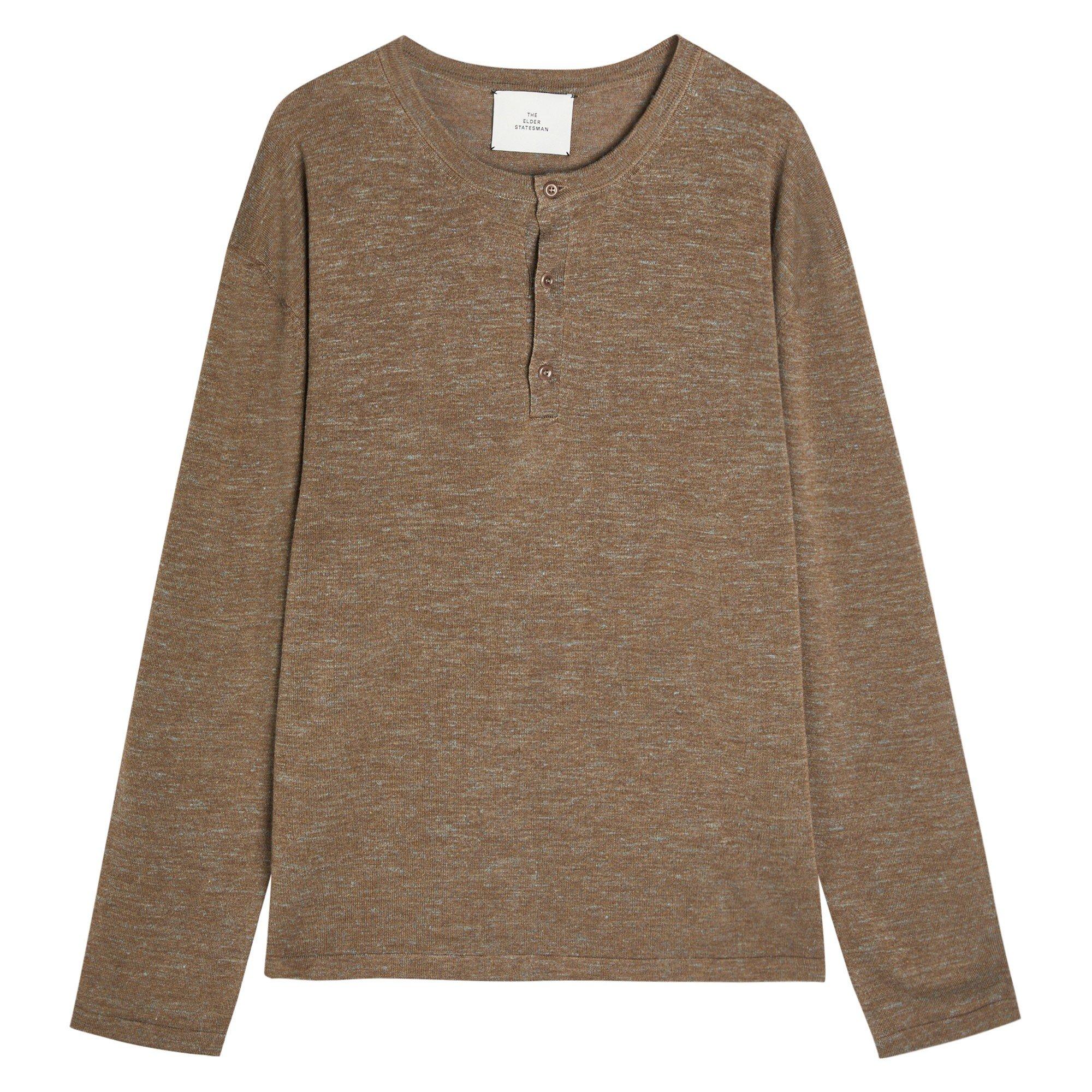 The Elder Statesman | TES LENNY KNIT LS HENLEY | HARVEY NICHOLS