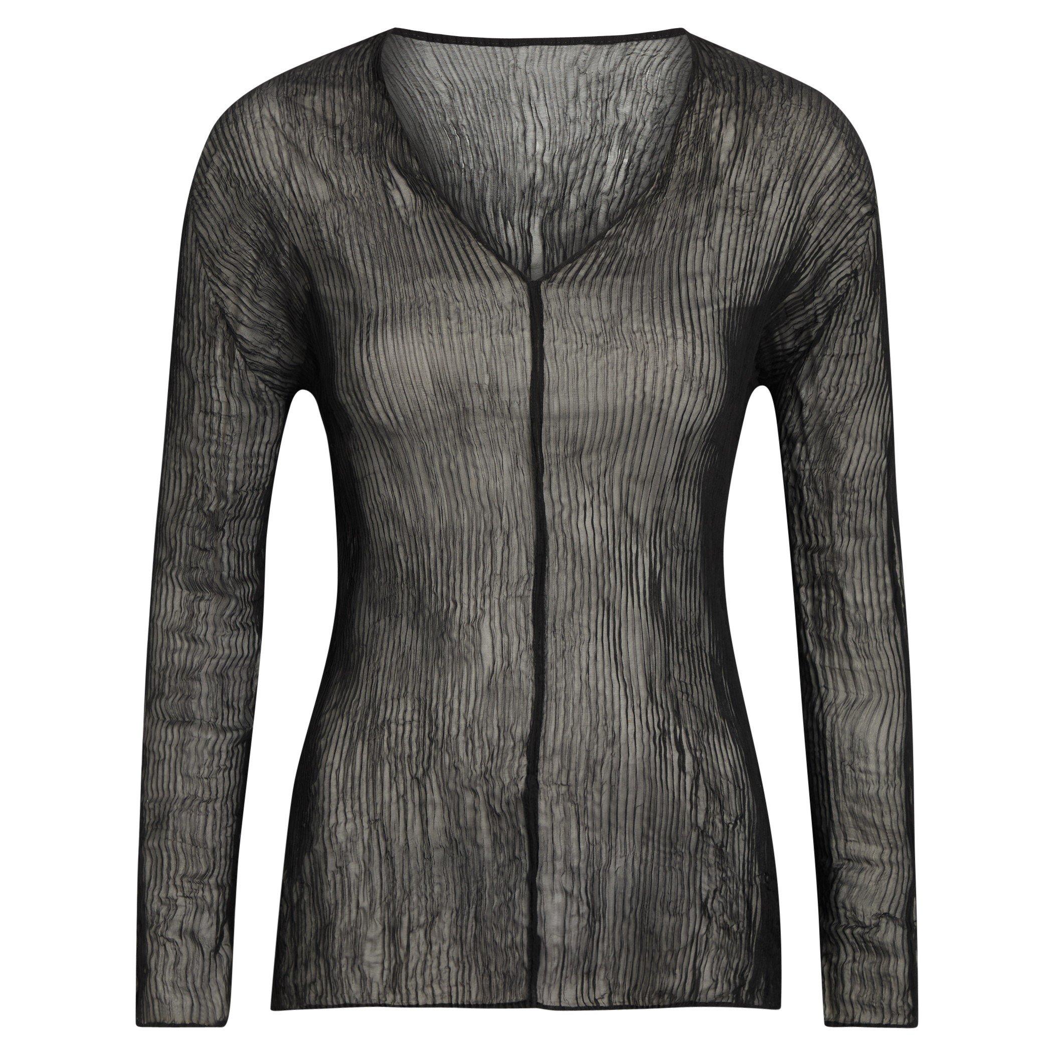 BLACK - Issey Miyake - SHIRT CHIFFON TWIST BK/WT