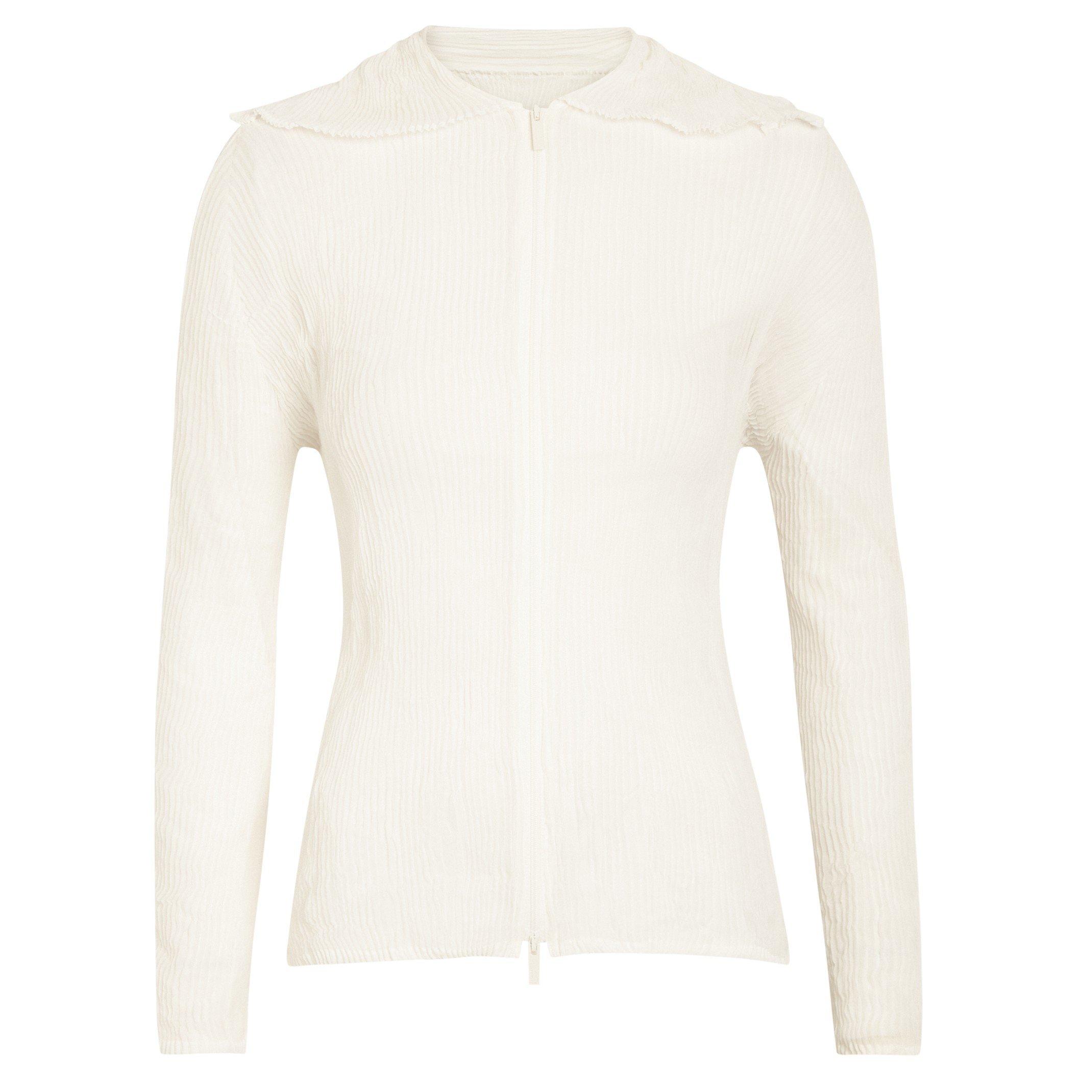 WHITE - Issey Miyake - SHIRT CHIFFON TWIST BK/WT