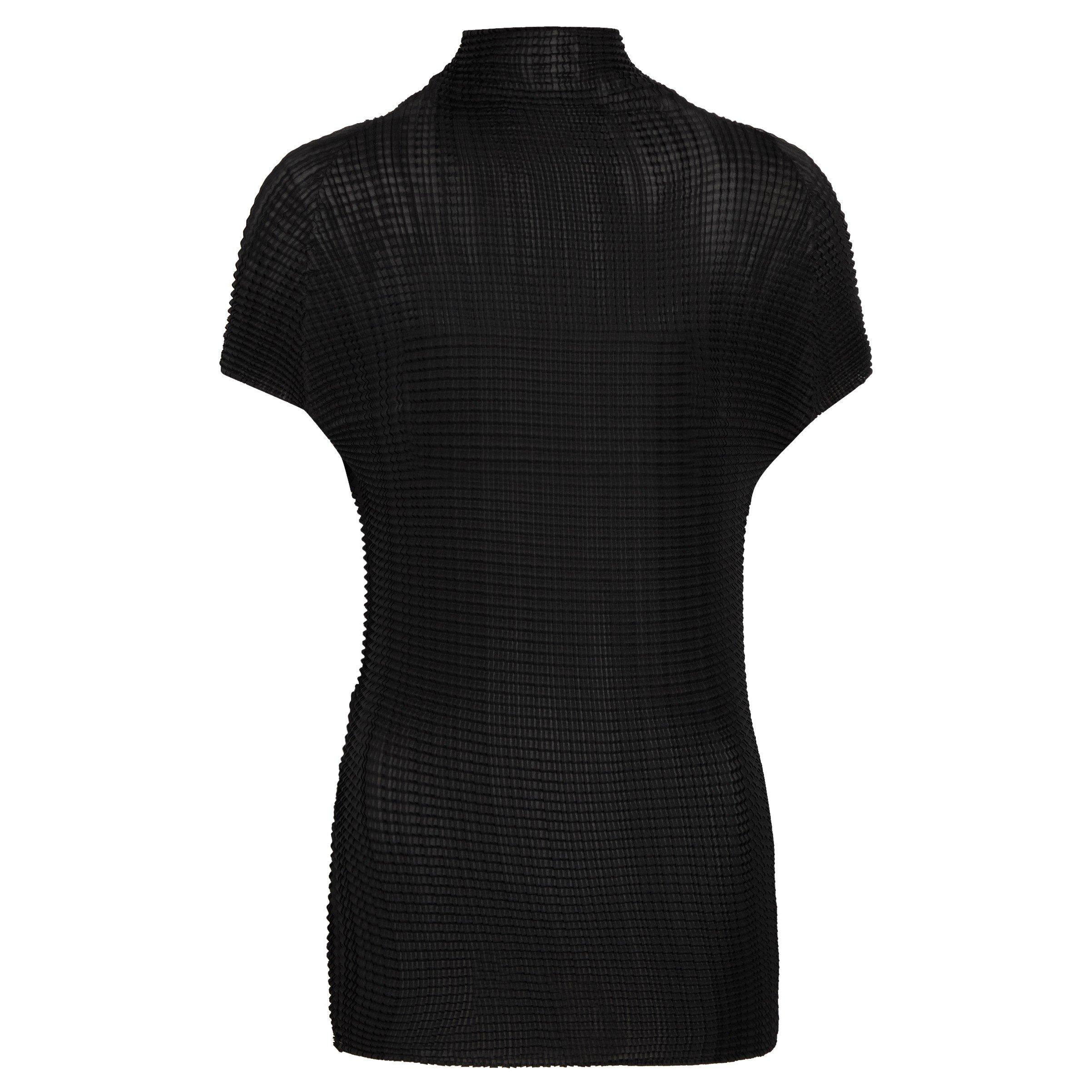 BLACK - Issey Miyake - SHIRT WOOLY PLEATS BK/WT-66