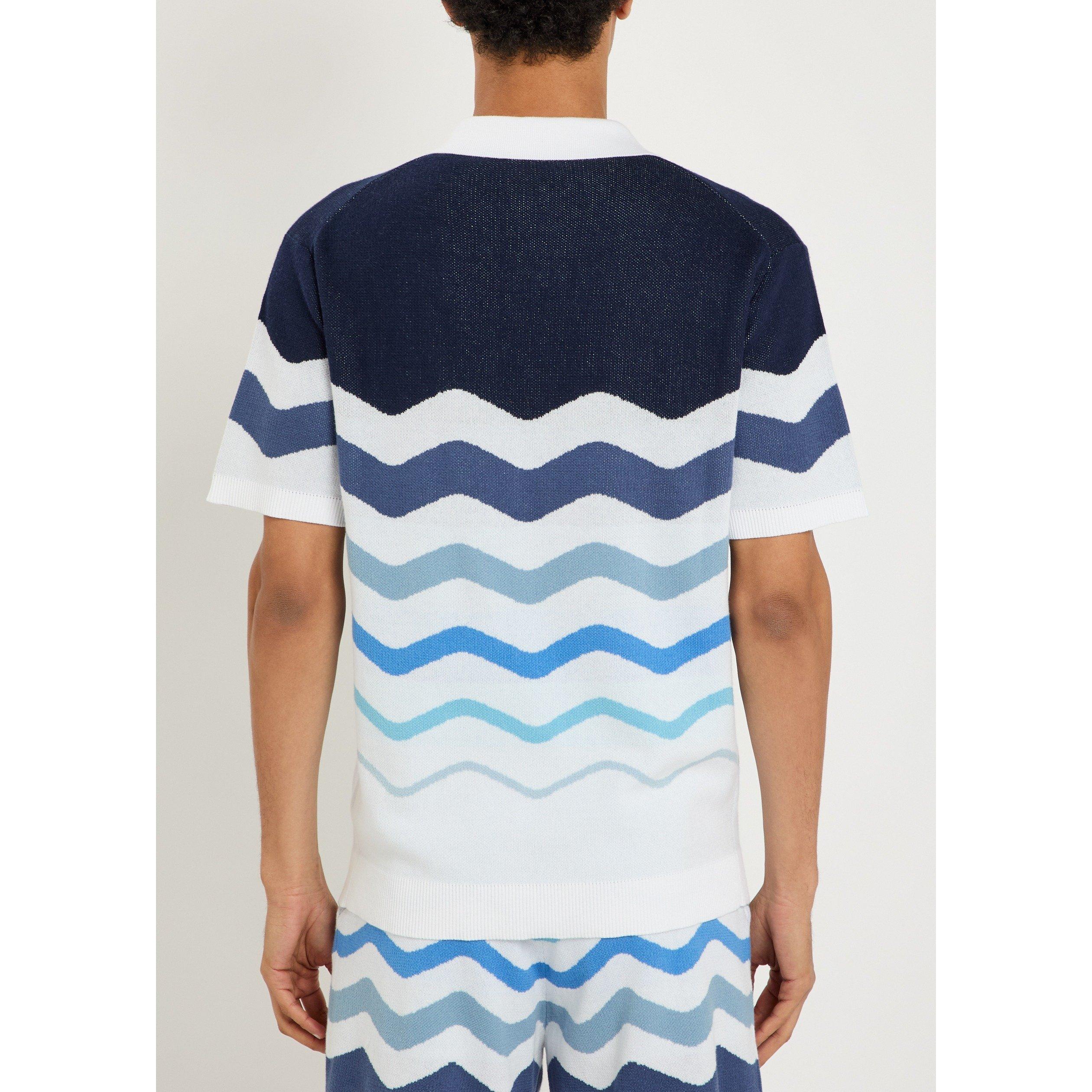 BLUE AND OTHER - Sandbanks - SB KNIT SHRT SS GRADIENT STRPE - 3
