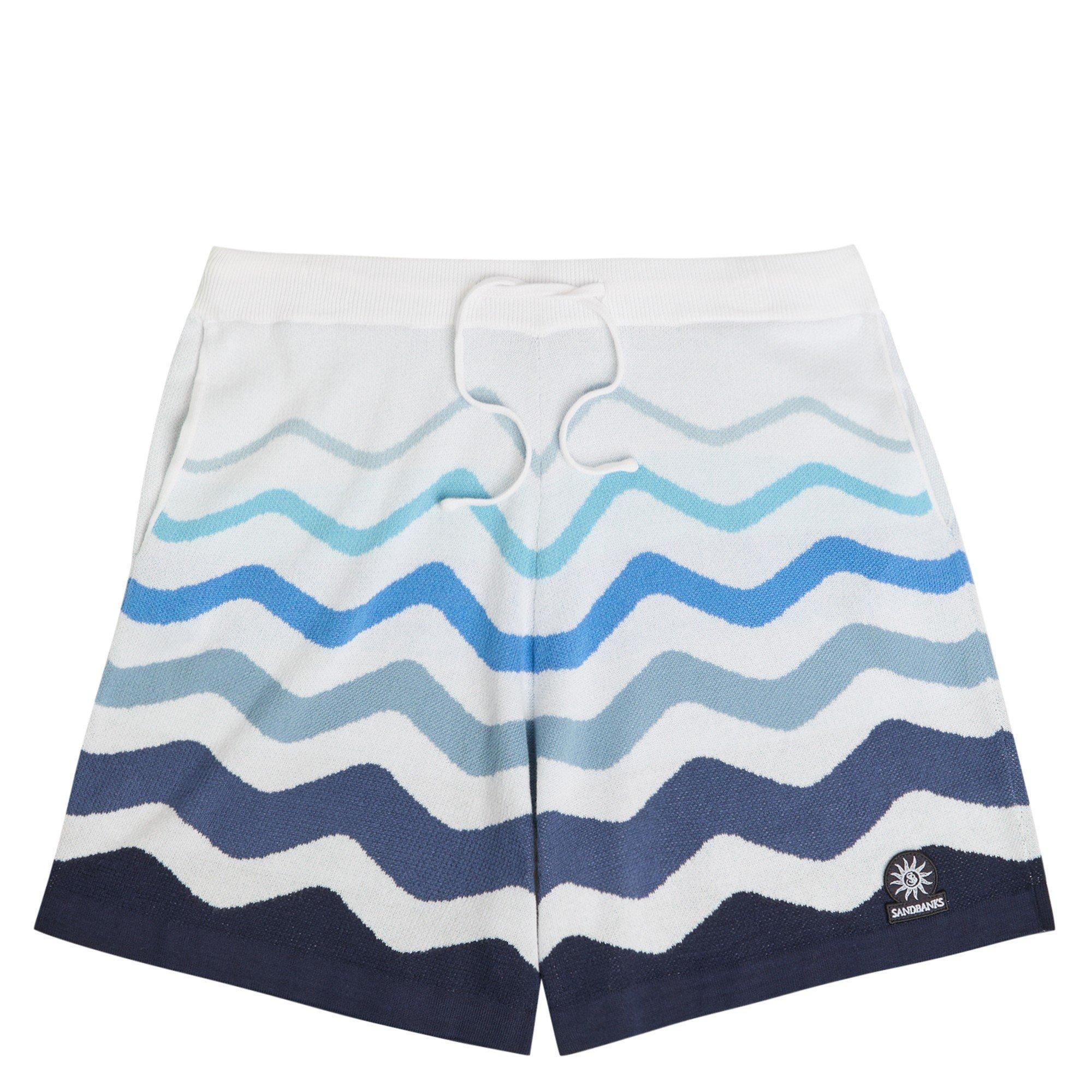 BLUE AND OTHER - Sandbanks - SB SHRTS KNIT GRADIENT STRPE