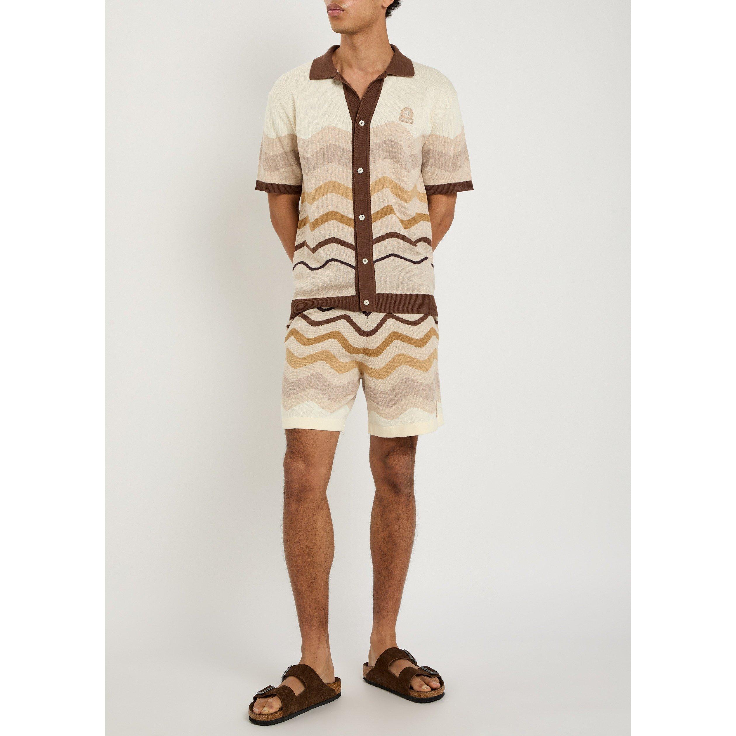 BEIGE AND OTHER - Sandbanks - SB SHRTS KNIT GRADIENT STRPE - 5