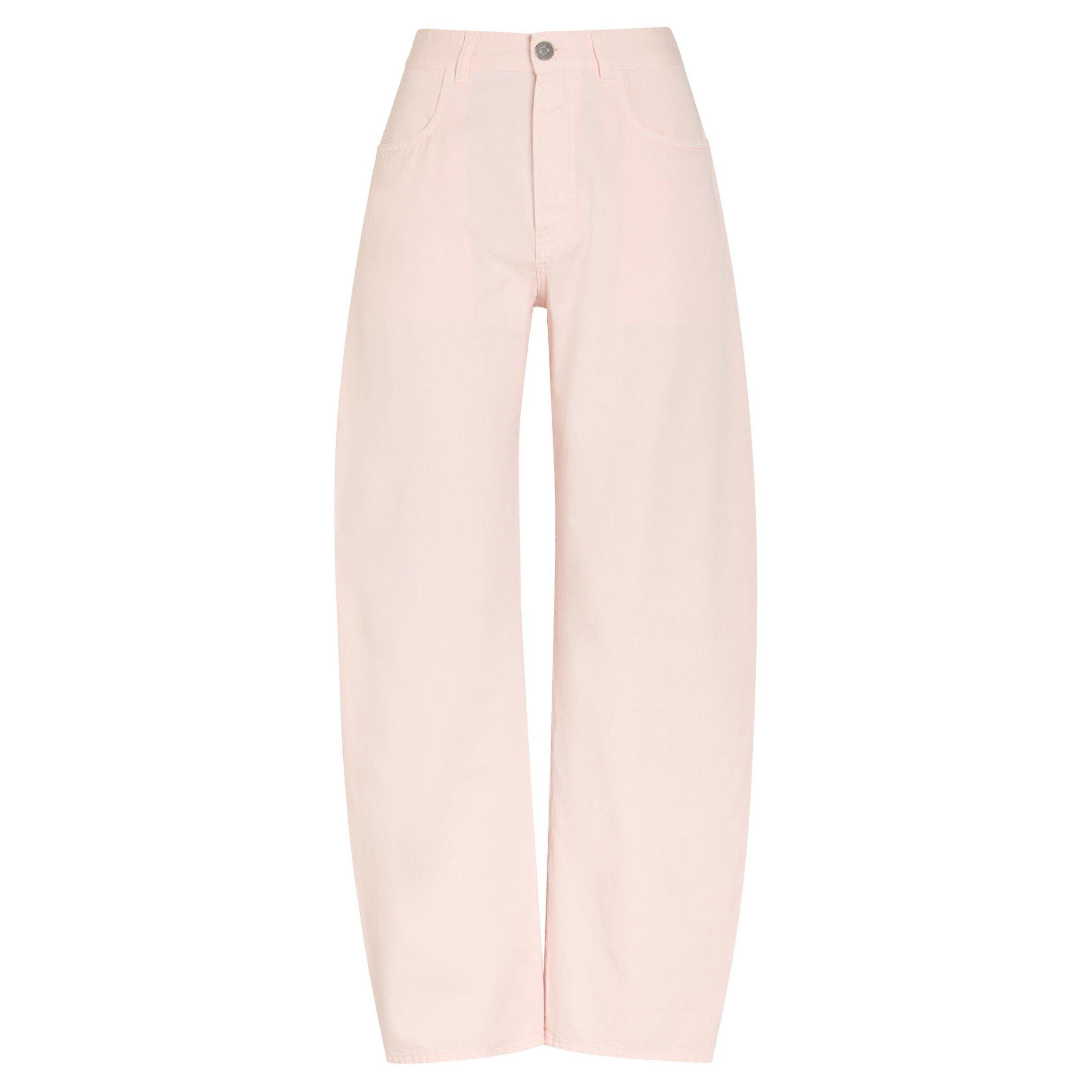 LIGHT PINK - Alaia - ROUND PANTS TINTED DENIM - 1
