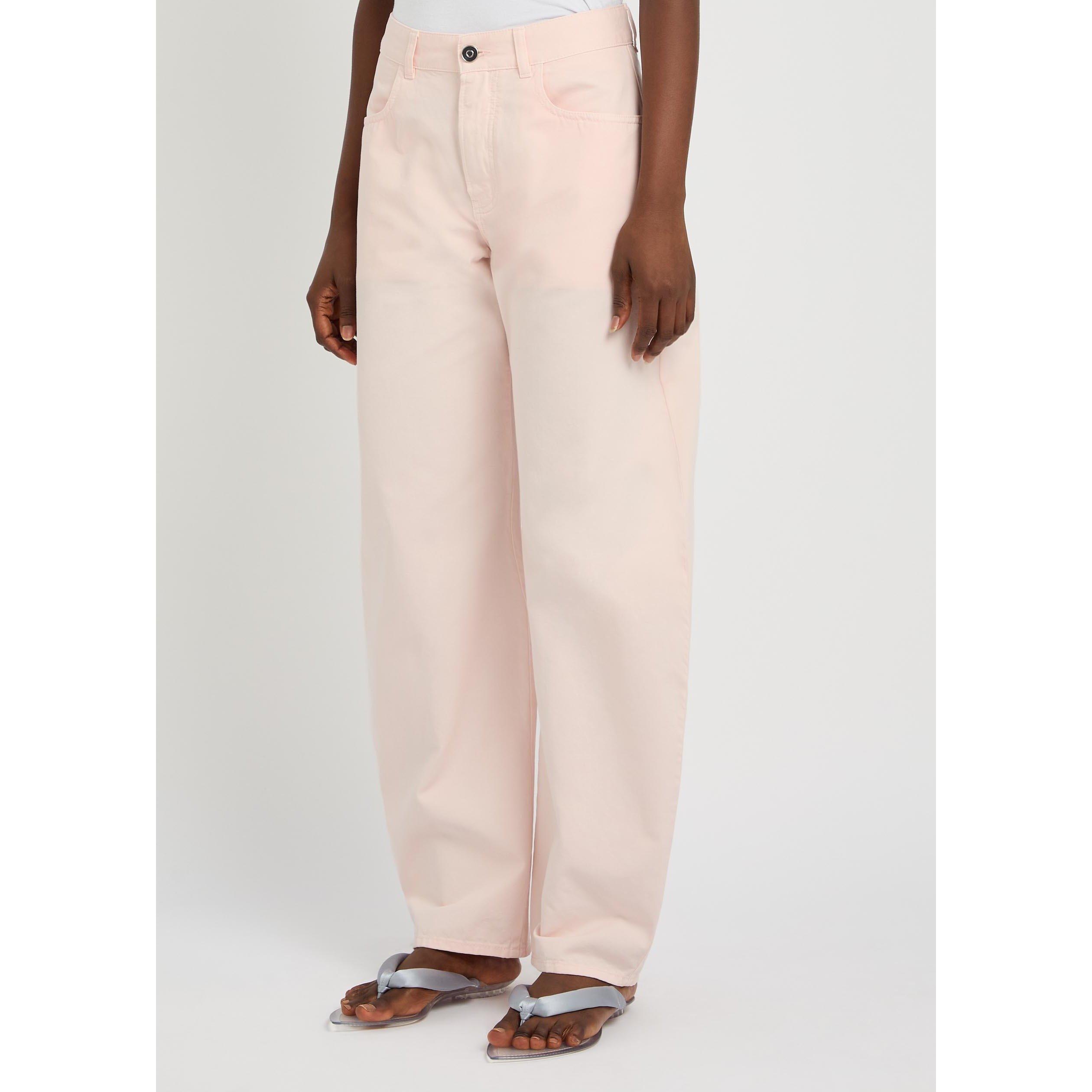 LIGHT PINK - Alaia - ROUND PANTS TINTED DENIM - 2