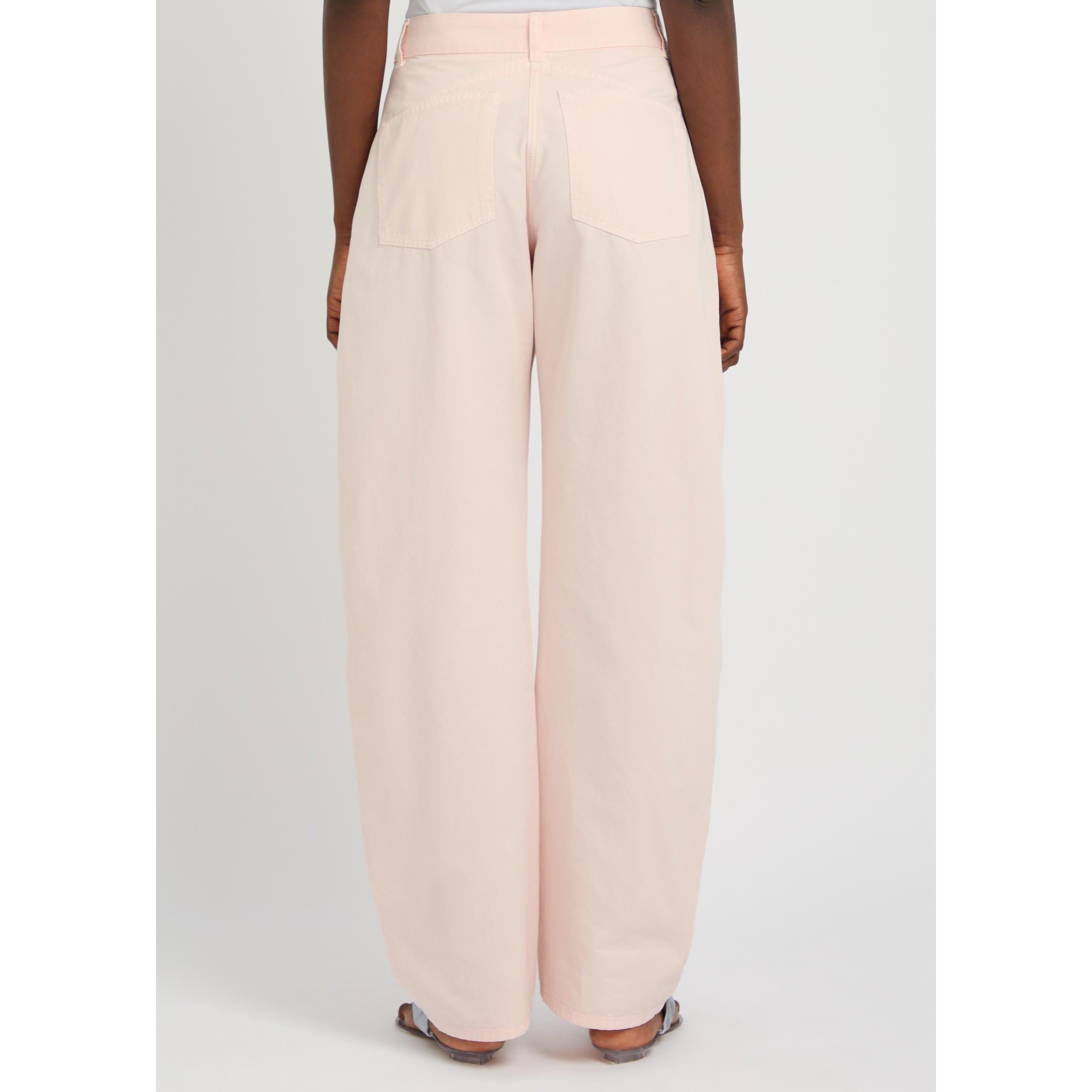 LIGHT PINK - Alaia - ROUND PANTS TINTED DENIM - 3